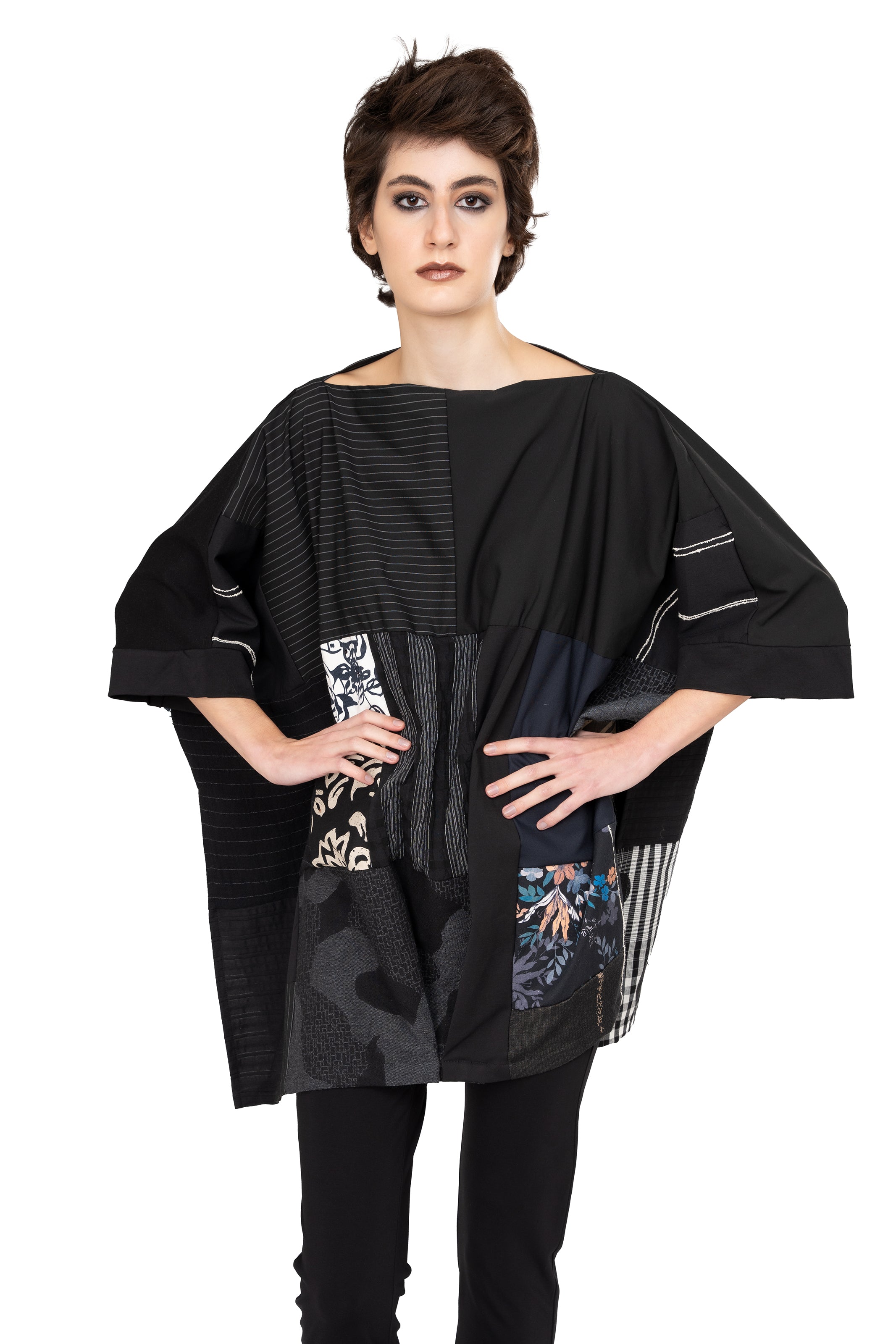 Μπλούζα Rita - Πολύχρωμο Patchwork