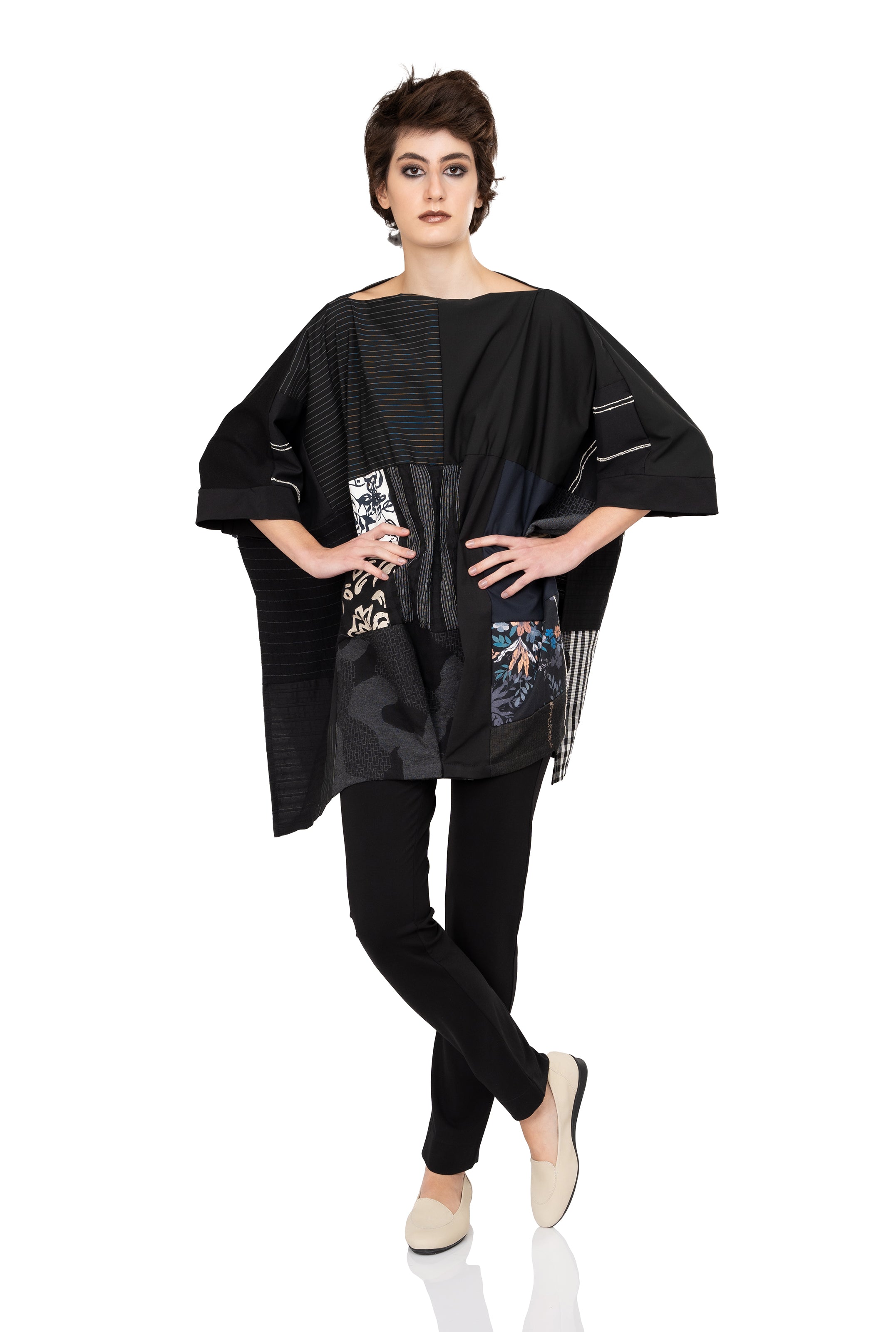 Μπλούζα Rita - Πολύχρωμο Patchwork