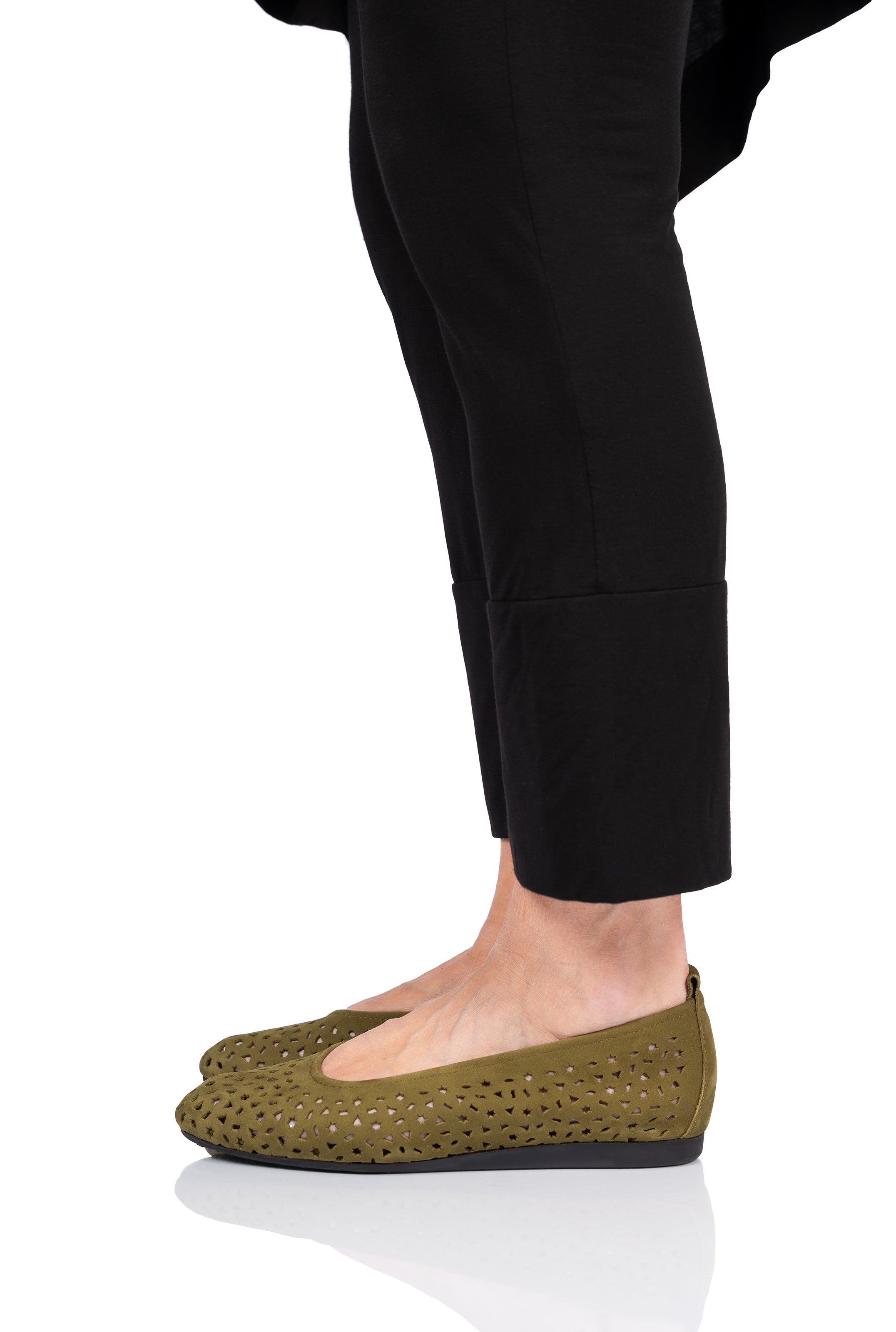 Arche Μπαλαρίνες Lilly - Λαδί - Chic & Simple