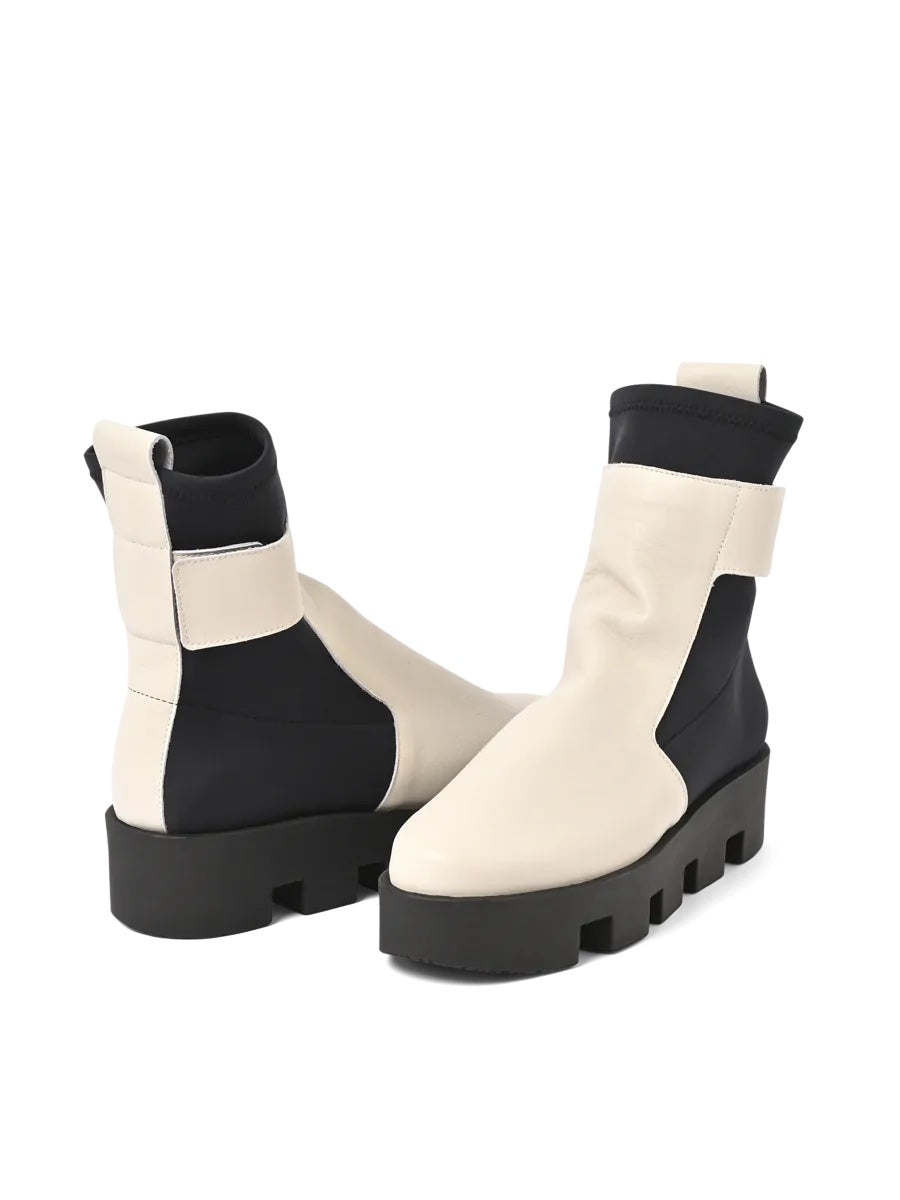 Arche Μπότες Treeck - Άσπρο/Μαύρο - Chic & Simple