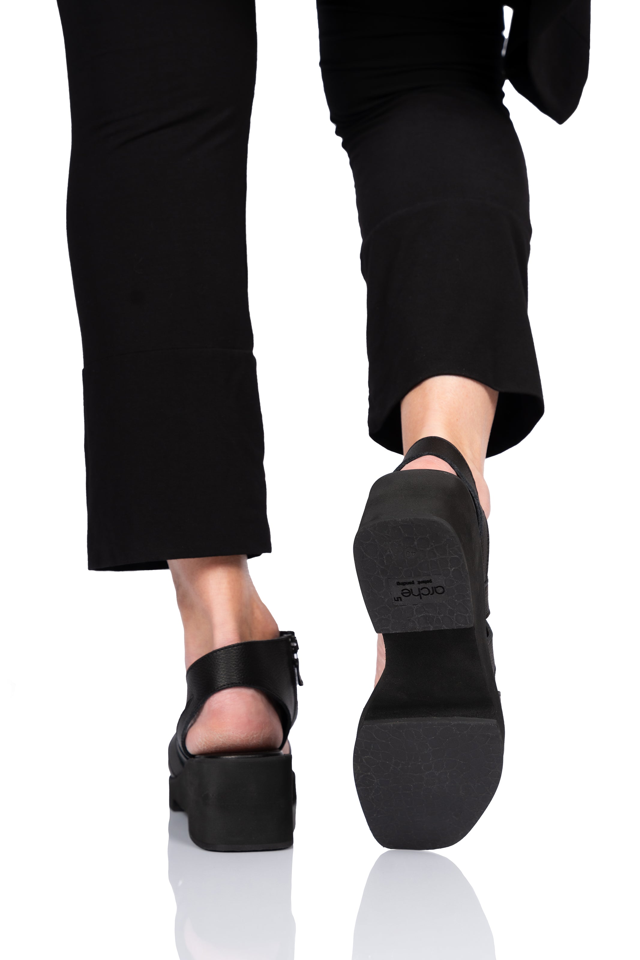 Πέδιλα Πλατφόρμες Rialto - Μαύρα