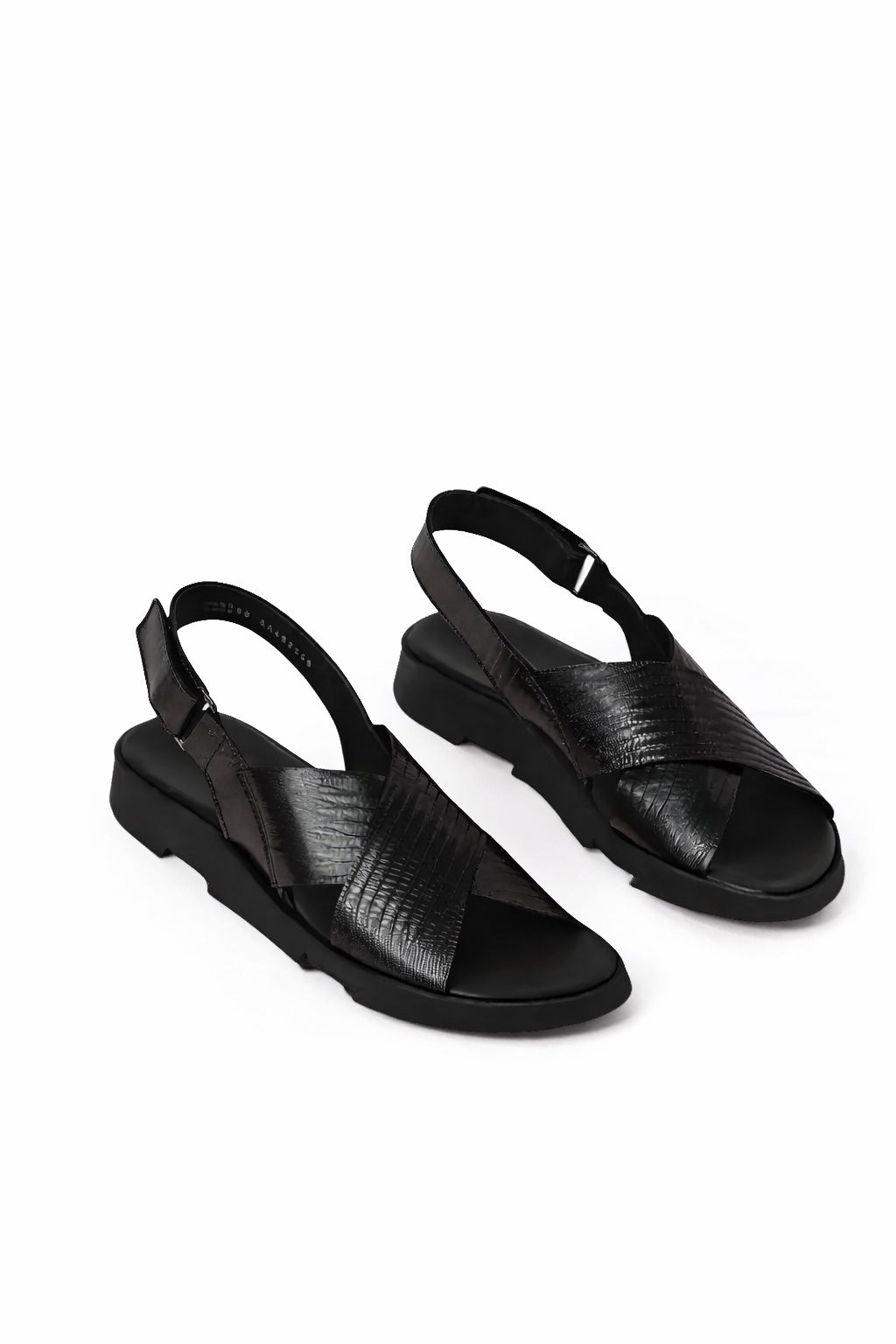 Arche Σανδάλια Vakzoo - Μαύρα Λουστρίν - Chic & Simple