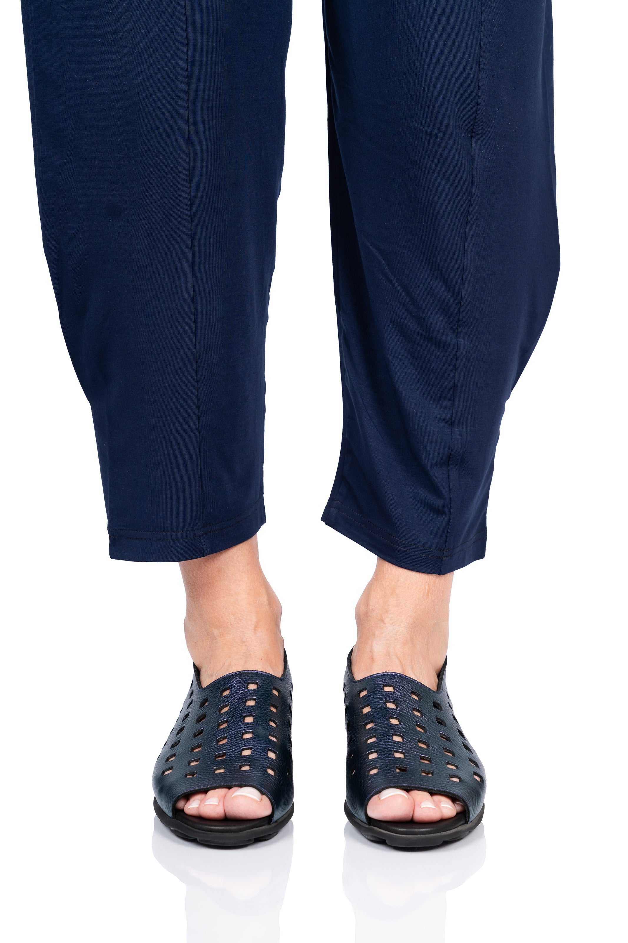 Arche Slip ons με Peep Toe Drick - Μεταλλικό Μπλε/Μωβ - Chic & Simple