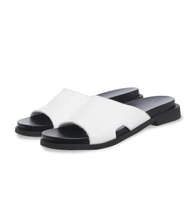 Chic & Simple Arche Slippers Makuzi - White