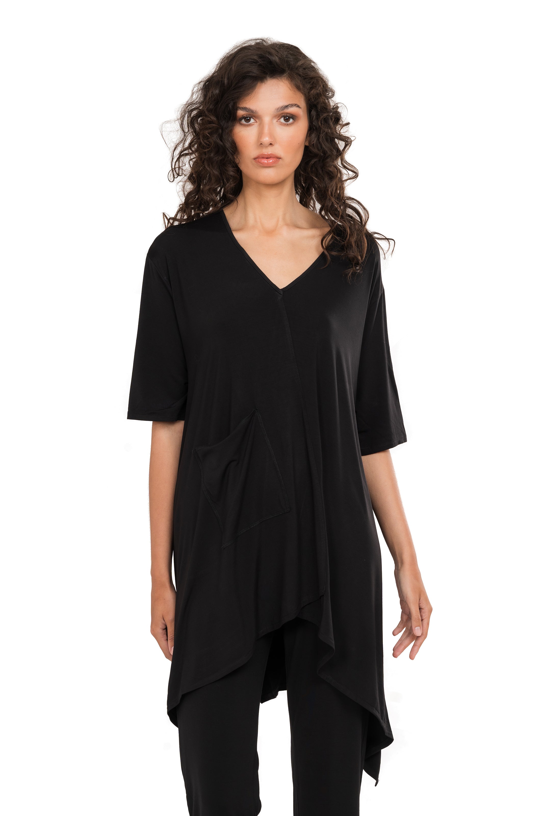 Chic & Simple Μπλούζα Ευανθία - Μαύρη