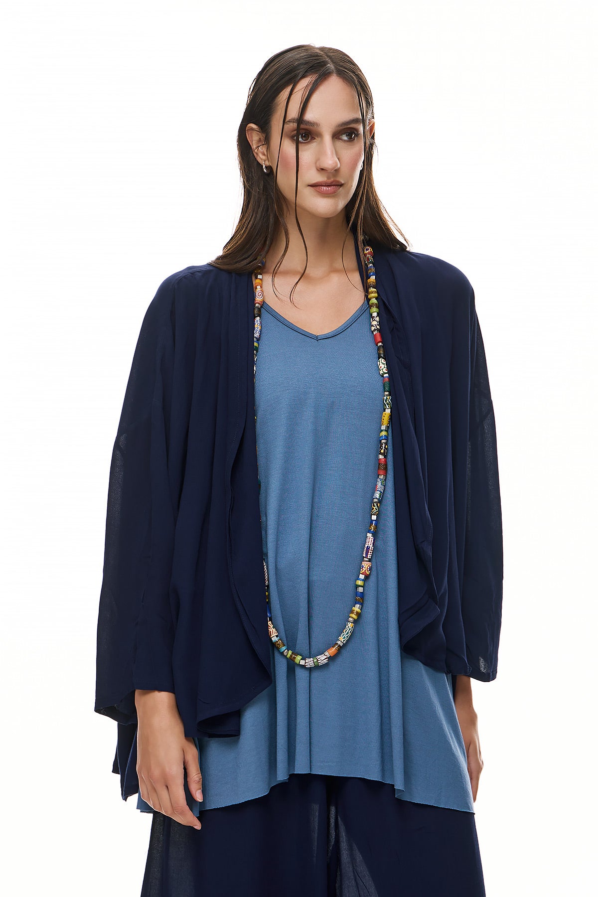 Chic & Simple Γυναικεία Ζακέτα Μάρθα - Μπλε Σκούρο