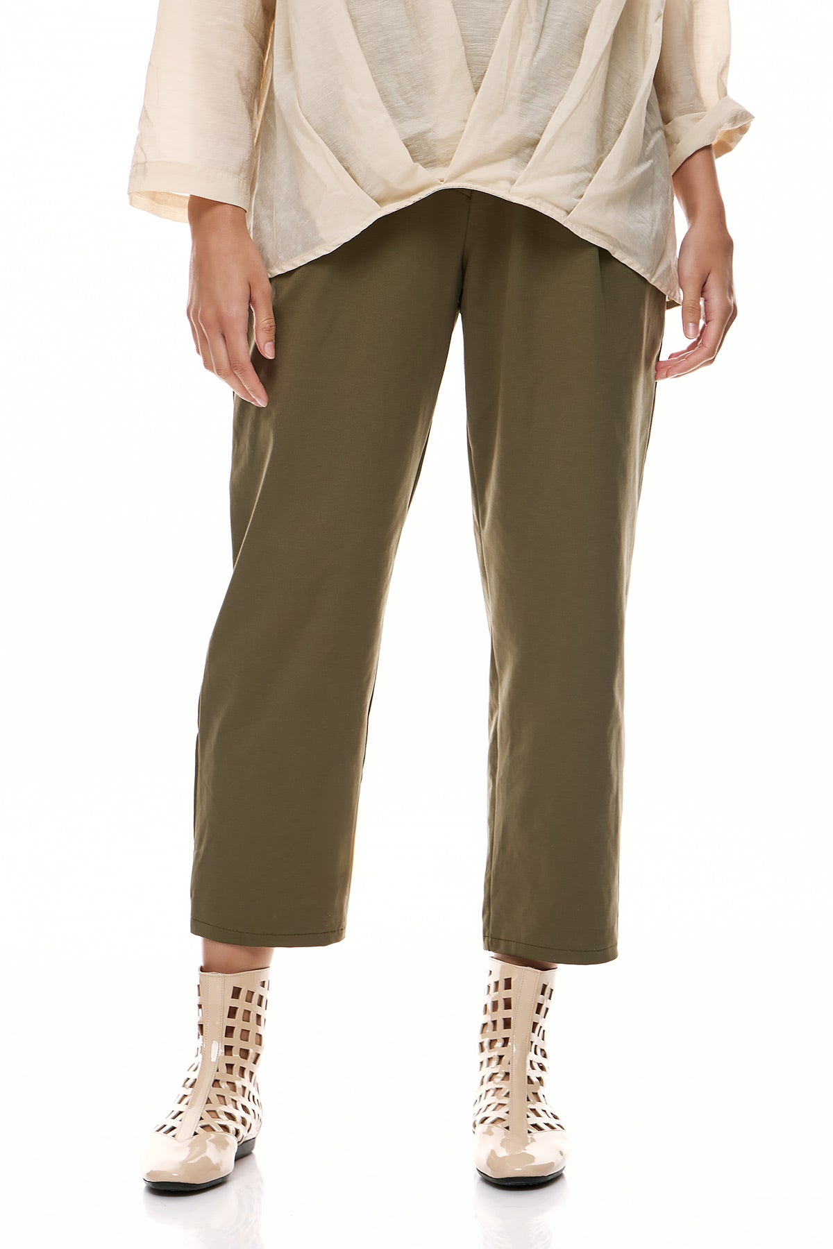 Chic & Simple Γυναικείο Παντελόνι Sotia - Χακί