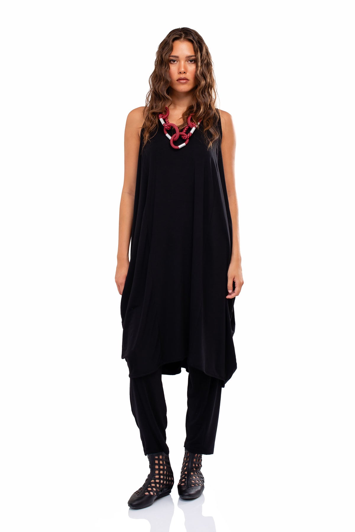 Chic & Simple Συνδυασμός Φόρεμα & Παντελόνι & Παπούτσια - Μαύρα Arche