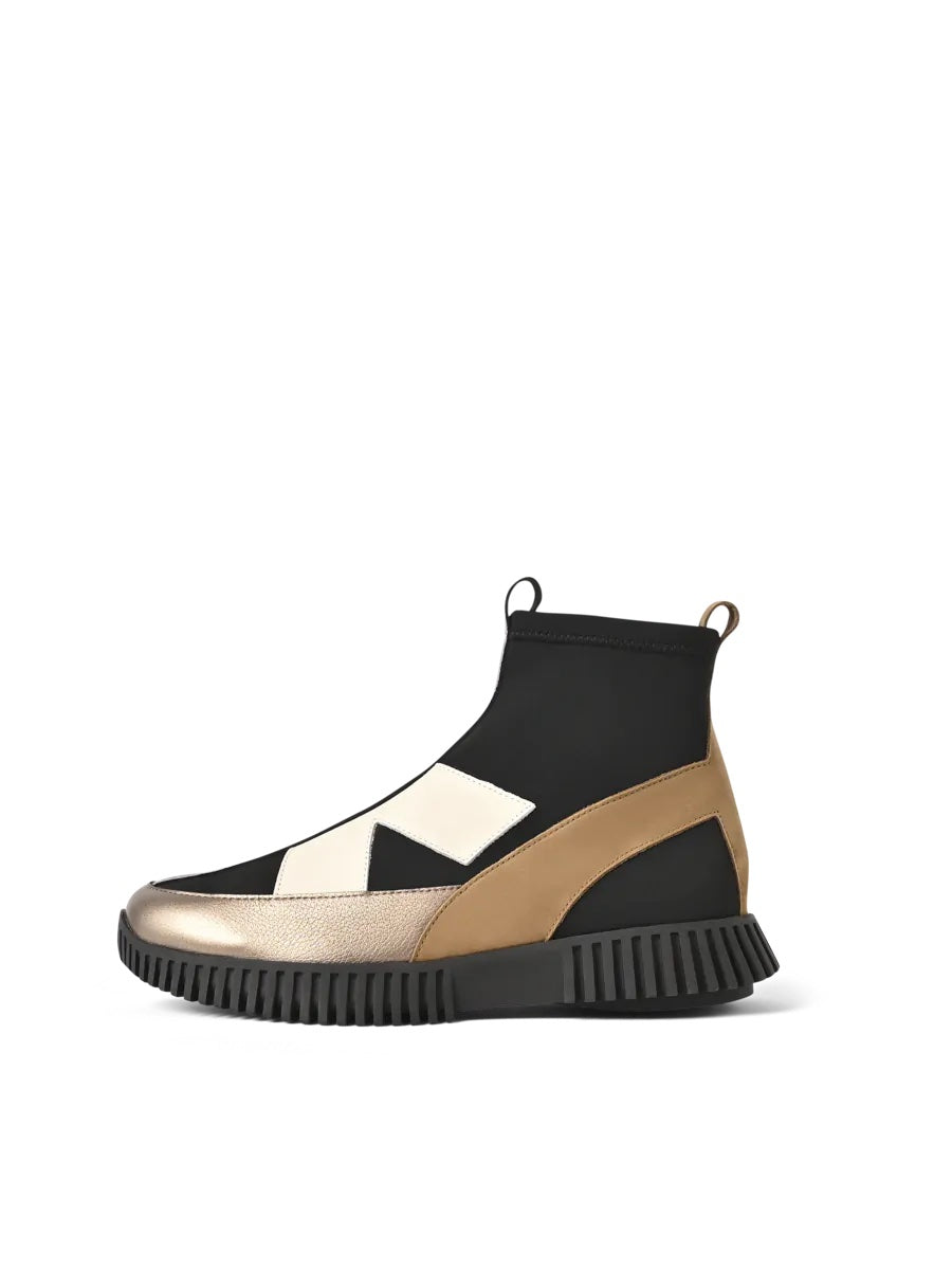 Μποτάκια Haveke moon-craie-noir-sabana