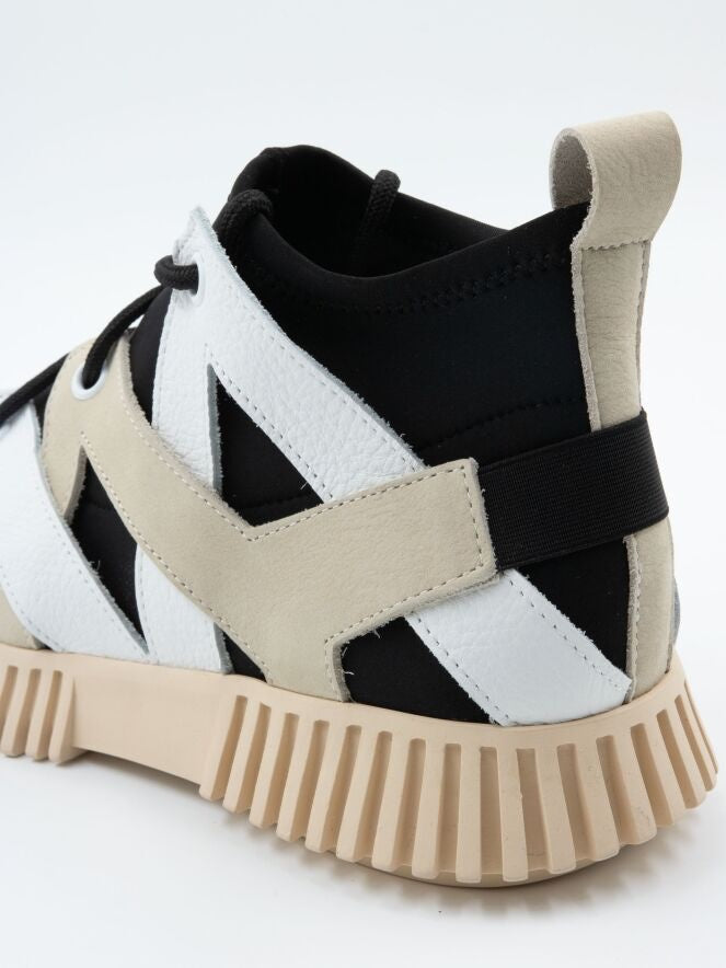 Sneakers Havata - Multicolor Άσπρο/Μαύρο/Εκρού