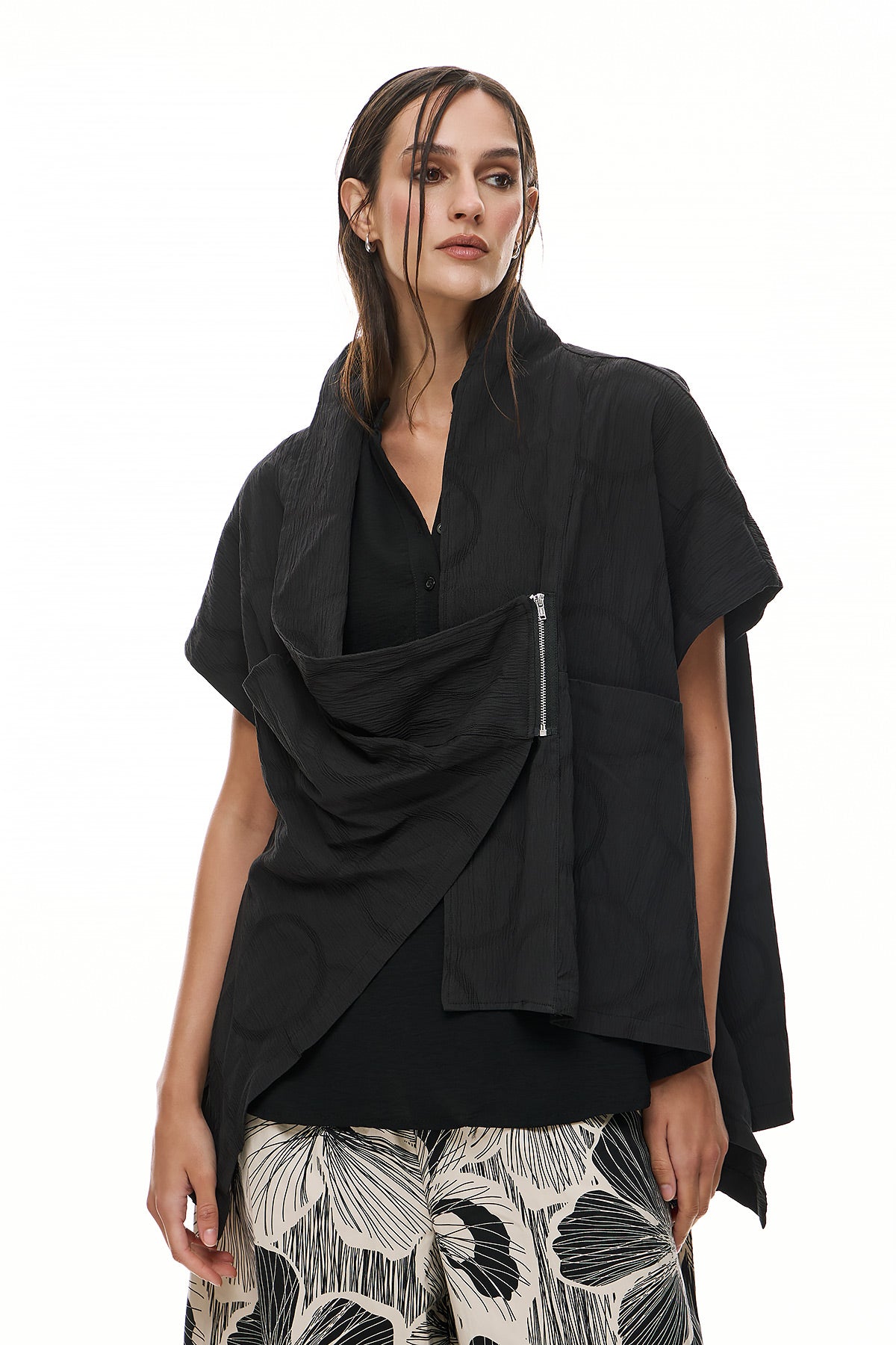 Wendy Trendy Γυναικείο Γιλέκο Aria - Μαύρο