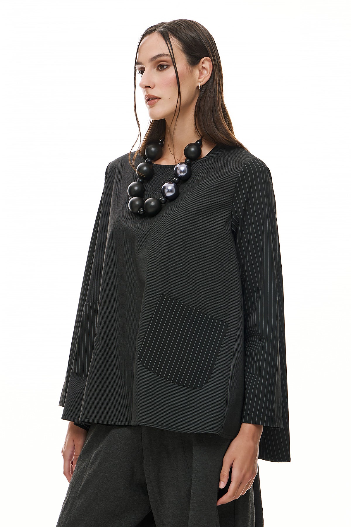 Wendy Trendy Women's Blouse Shelly - Black