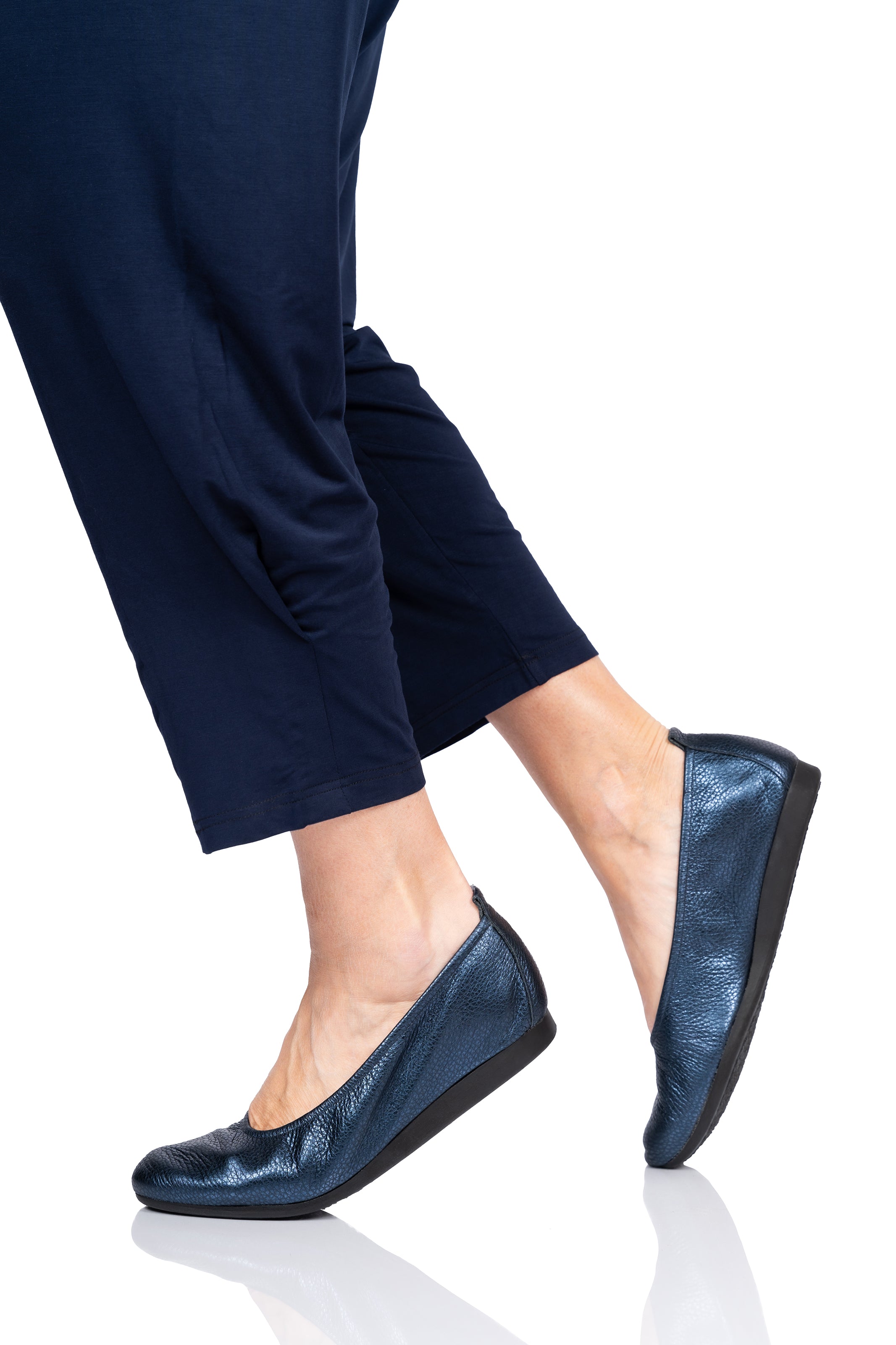 Arche Laius Ballerinas - Metallic Blue - Chic & Simple