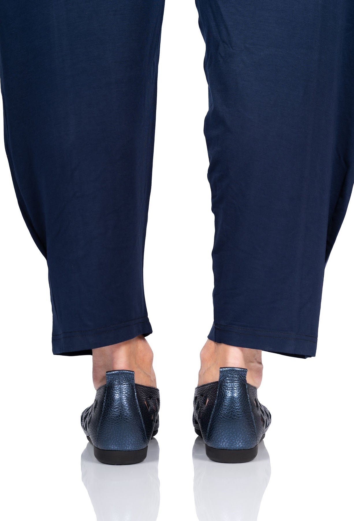 Lamdia Ballerinas - Metallic Dark Blue