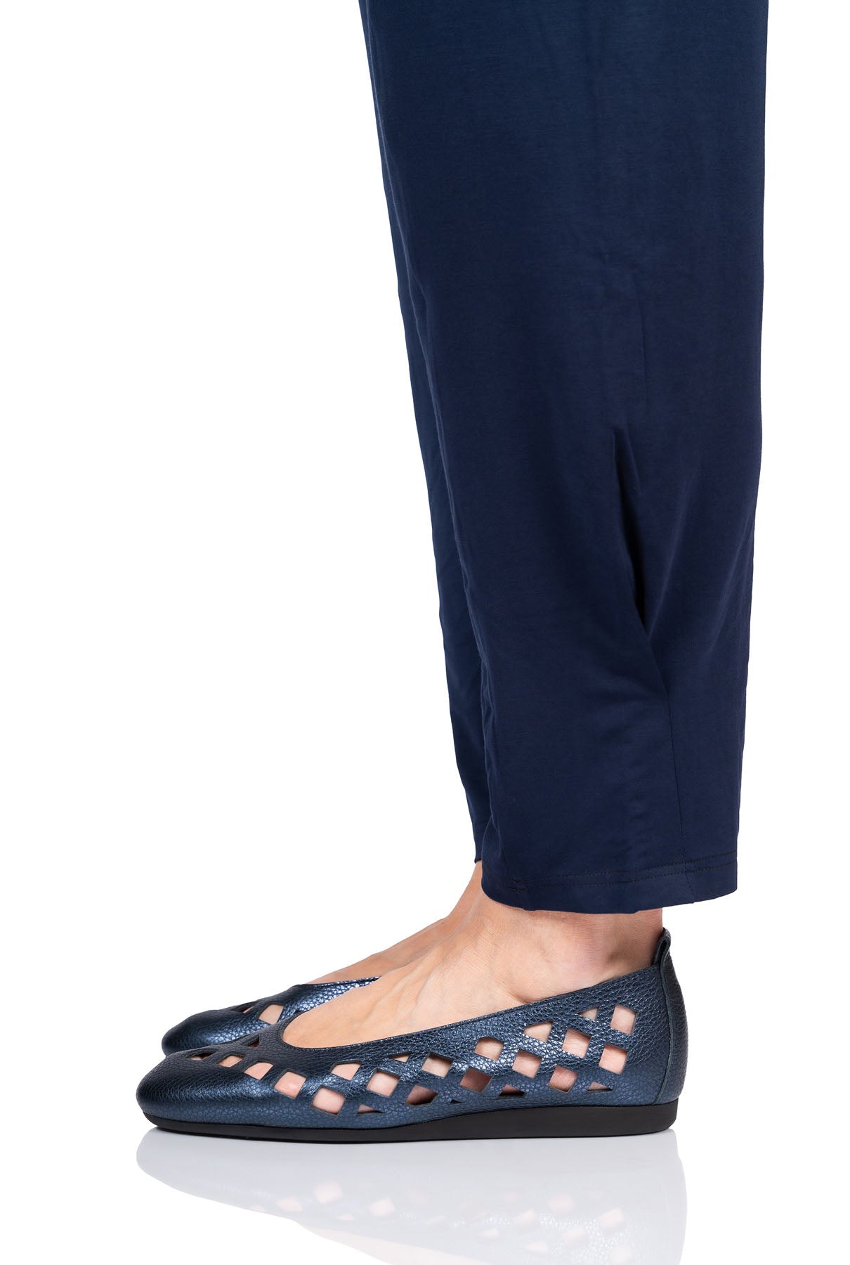 Lamdia Ballerinas - Metallic Dark Blue