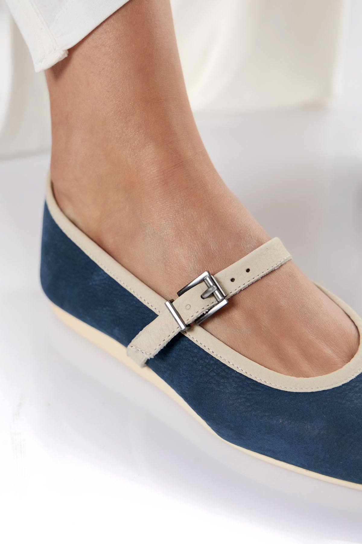 Chic & Simple Arche Ballerinas Lamyko - Navy/Faience