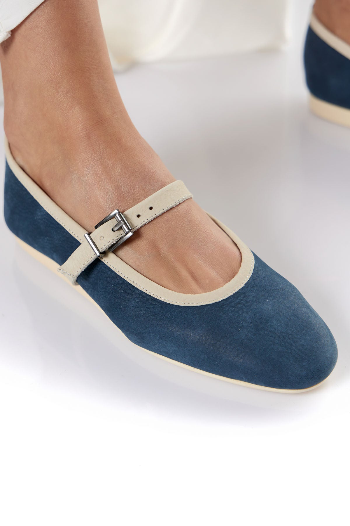 Chic & Simple Arche Ballerinas Lamyko - Navy/Faience