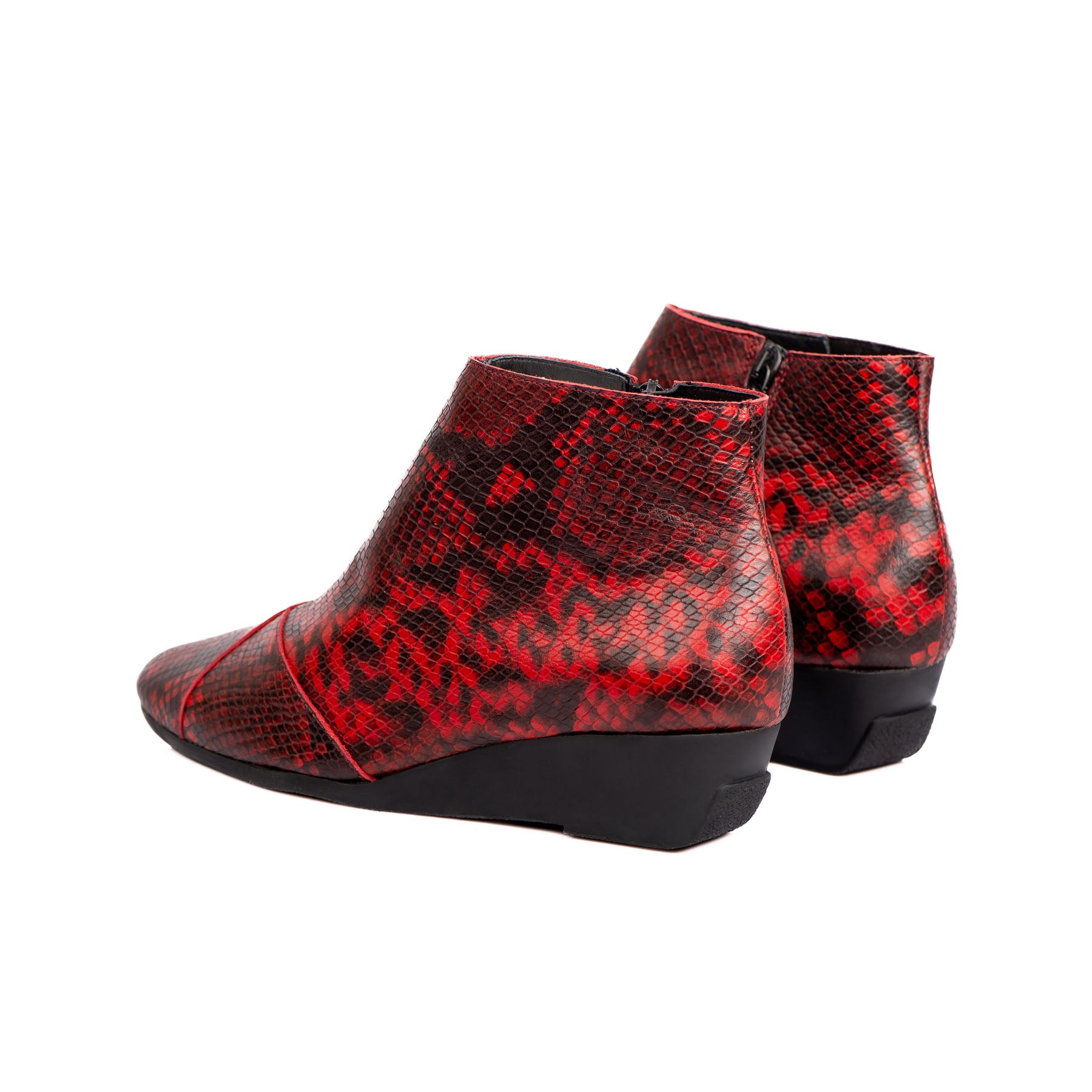 Chic & Simple Arche Ankle Boots Anyska - Rouge/Noir