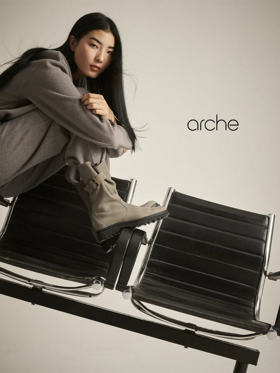 Arche Μπότες Honuro - Γκρι/Χακί - Chic & Simple 