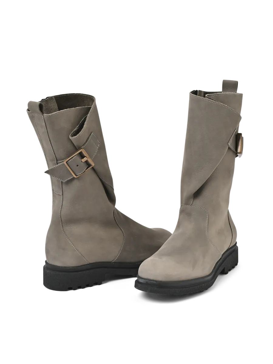 Arche Honuro Boots - Grey/Khaki - Chic & Simple