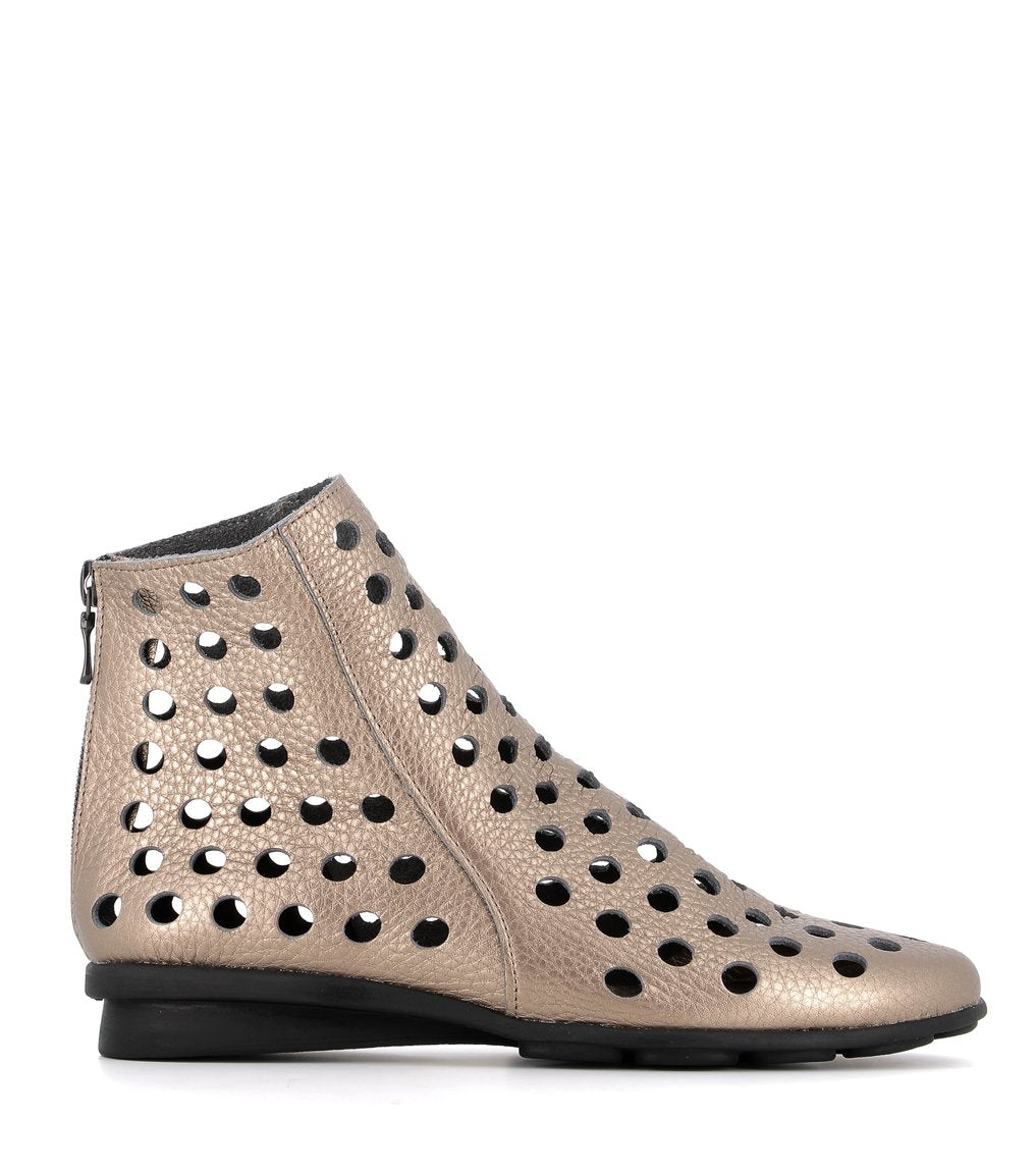 Arche Καλοκαιρινά Μποτάκια Dato - Μεταλλικό Platine - Chic & Simple