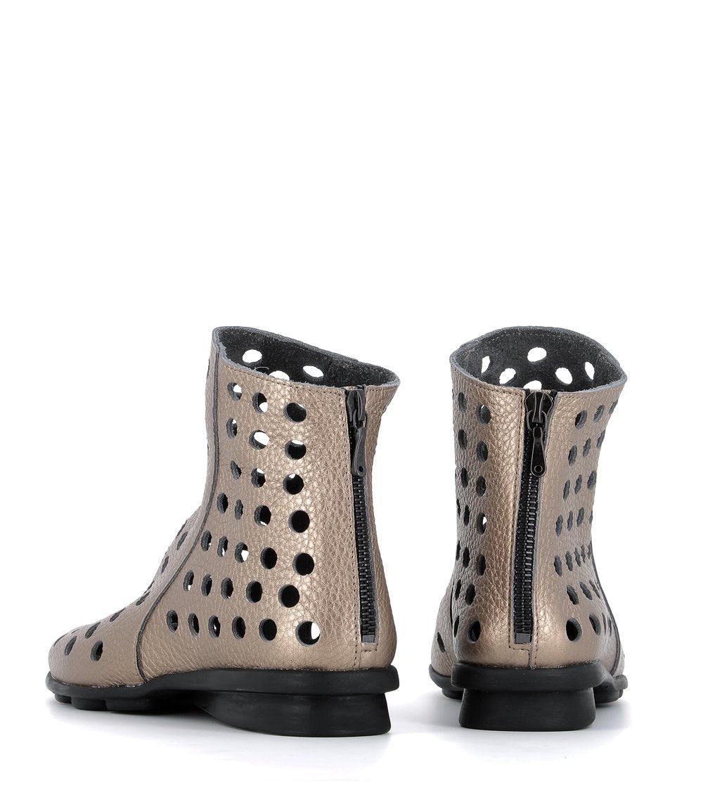 Arche Καλοκαιρινά Μποτάκια Dato - Μεταλλικό Platine - Chic & Simple