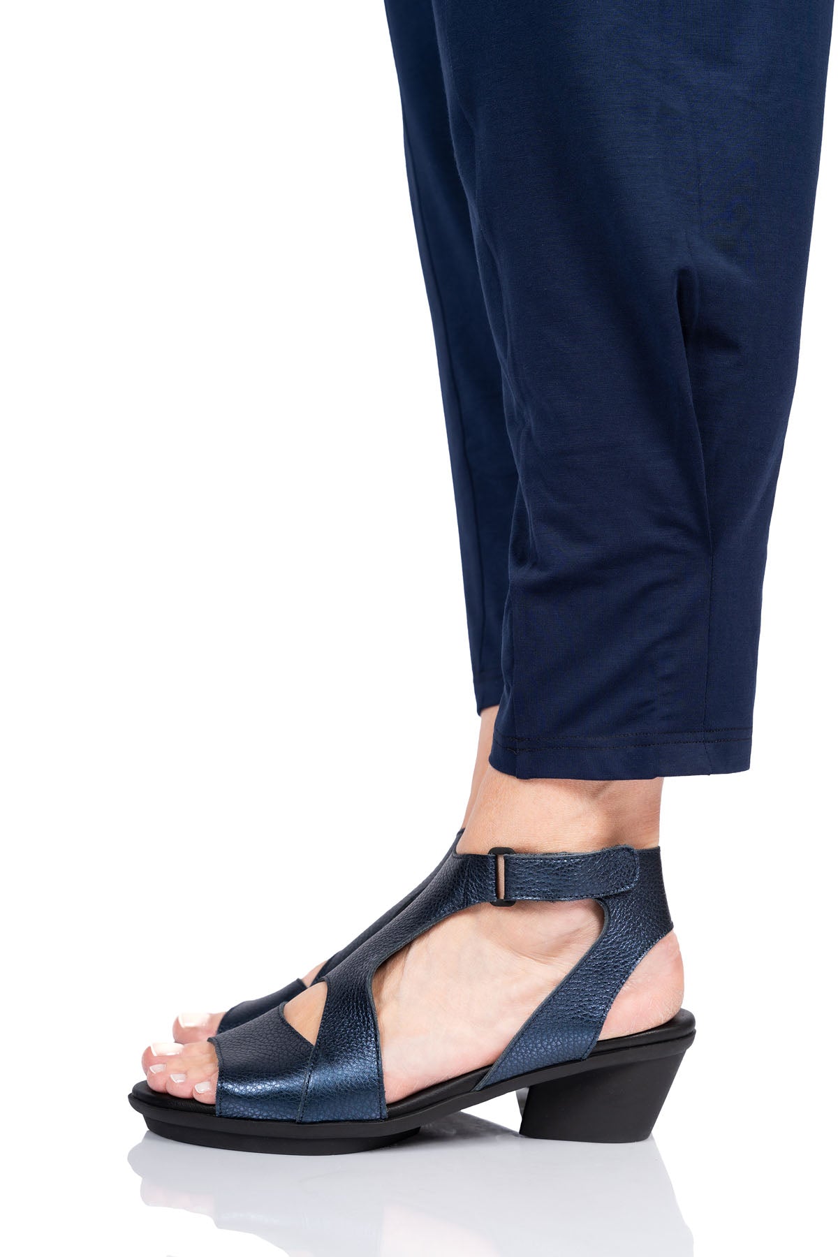 Arche Jaymaa Sandals - Metallic Blue - Chic & Simple