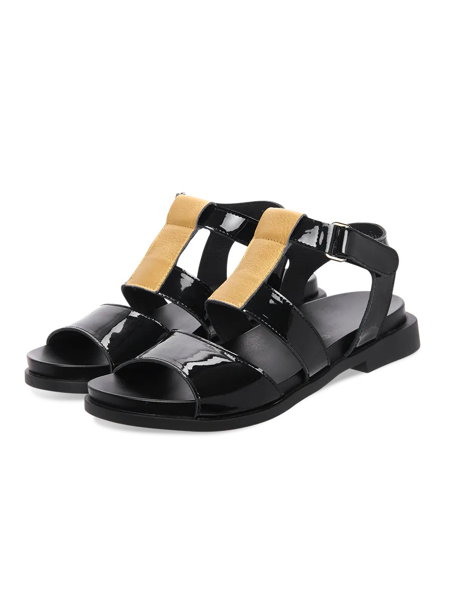 Arche Makota Sandals - Noir/Or