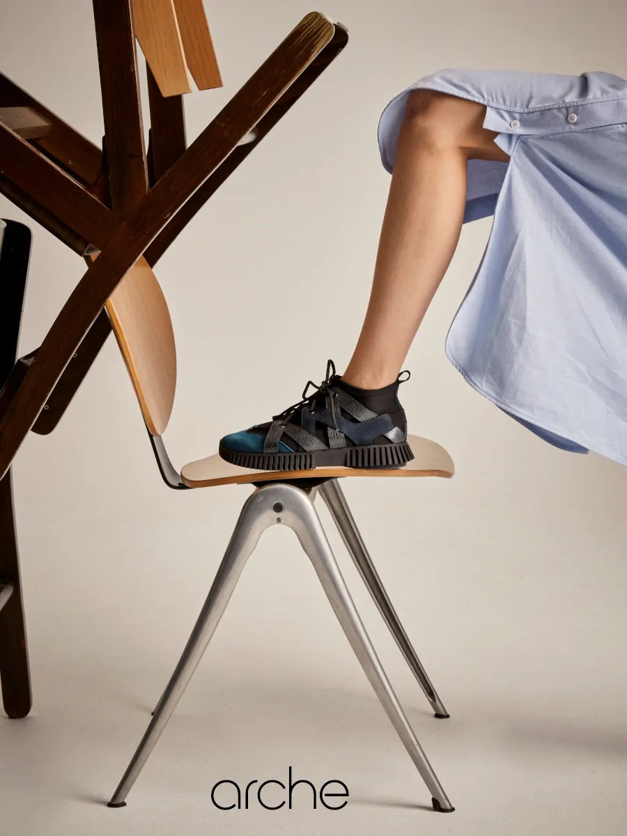 Arche Sneakers Havata - Multicolor Μπλε/Μαύρο/Ασημί - Chic & Simple 