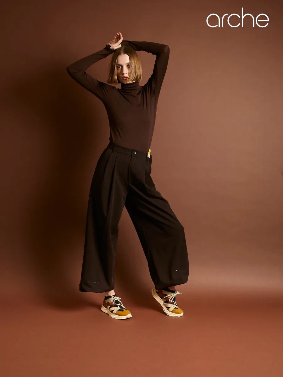 Sneakers Havata - Multicolor Κίτρινο/Μαύρο/Κανελλί/Εκρού - Chic & Simple 