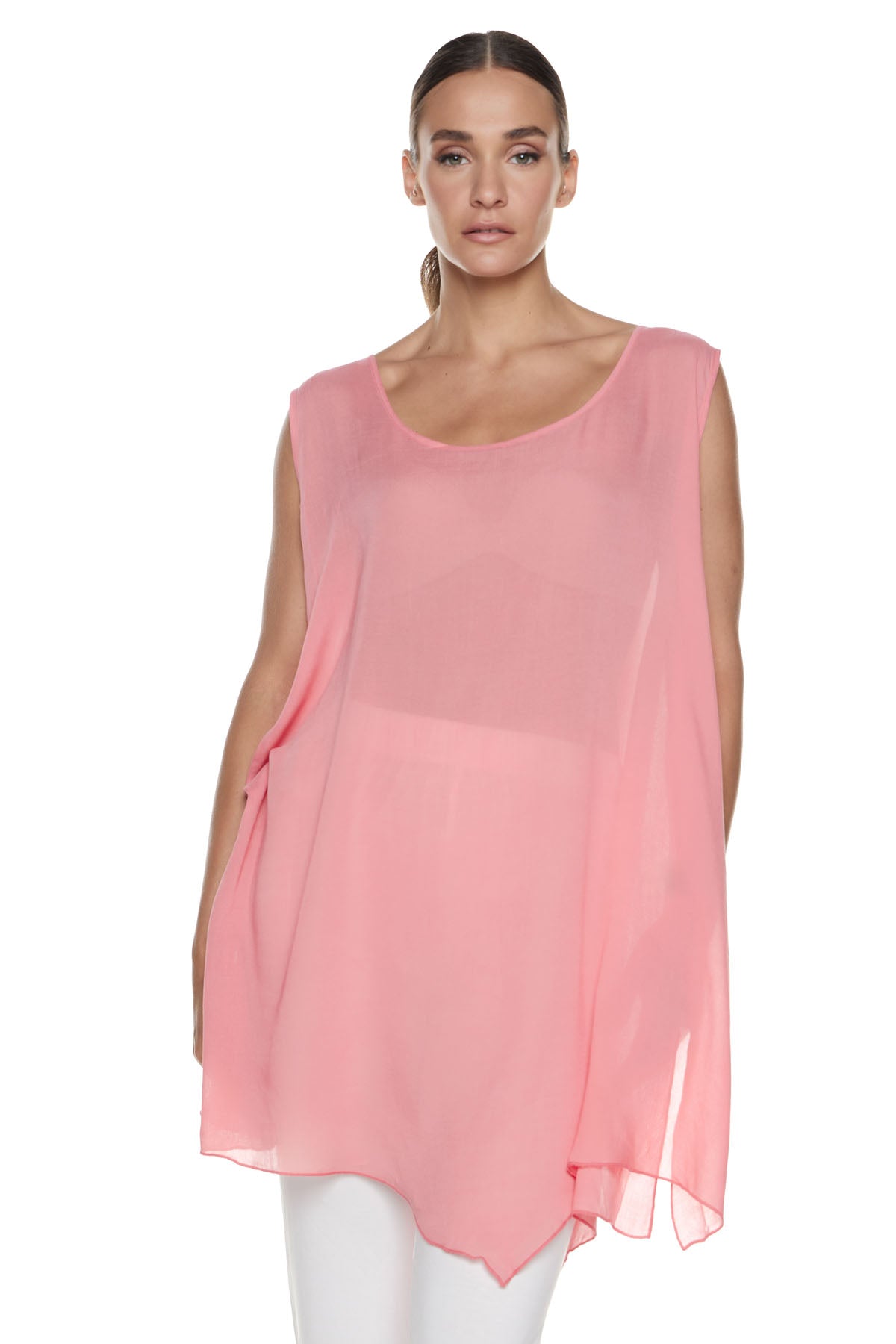 Chic & Simple Mirella T-shirt - Pink Gauze