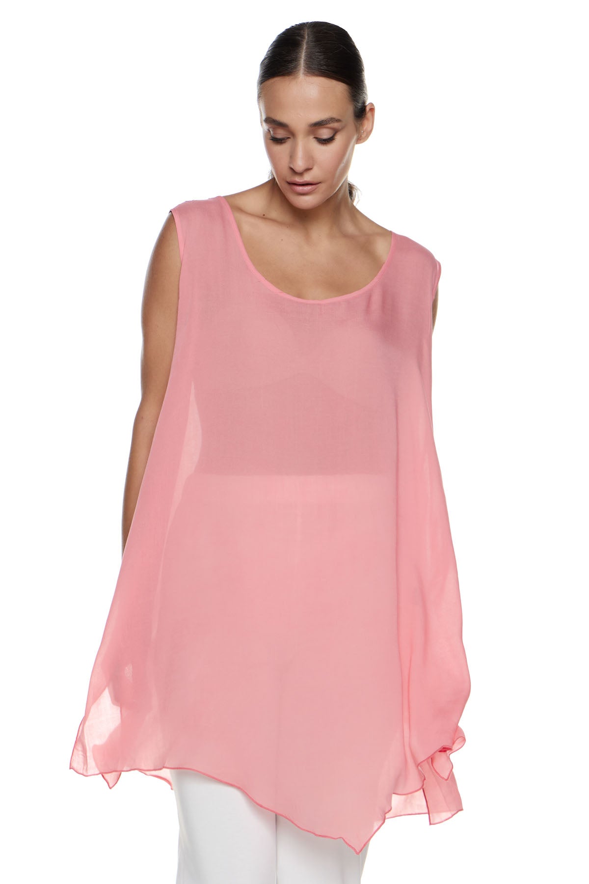 Chic & Simple Mirella T-shirt - Pink Gauze