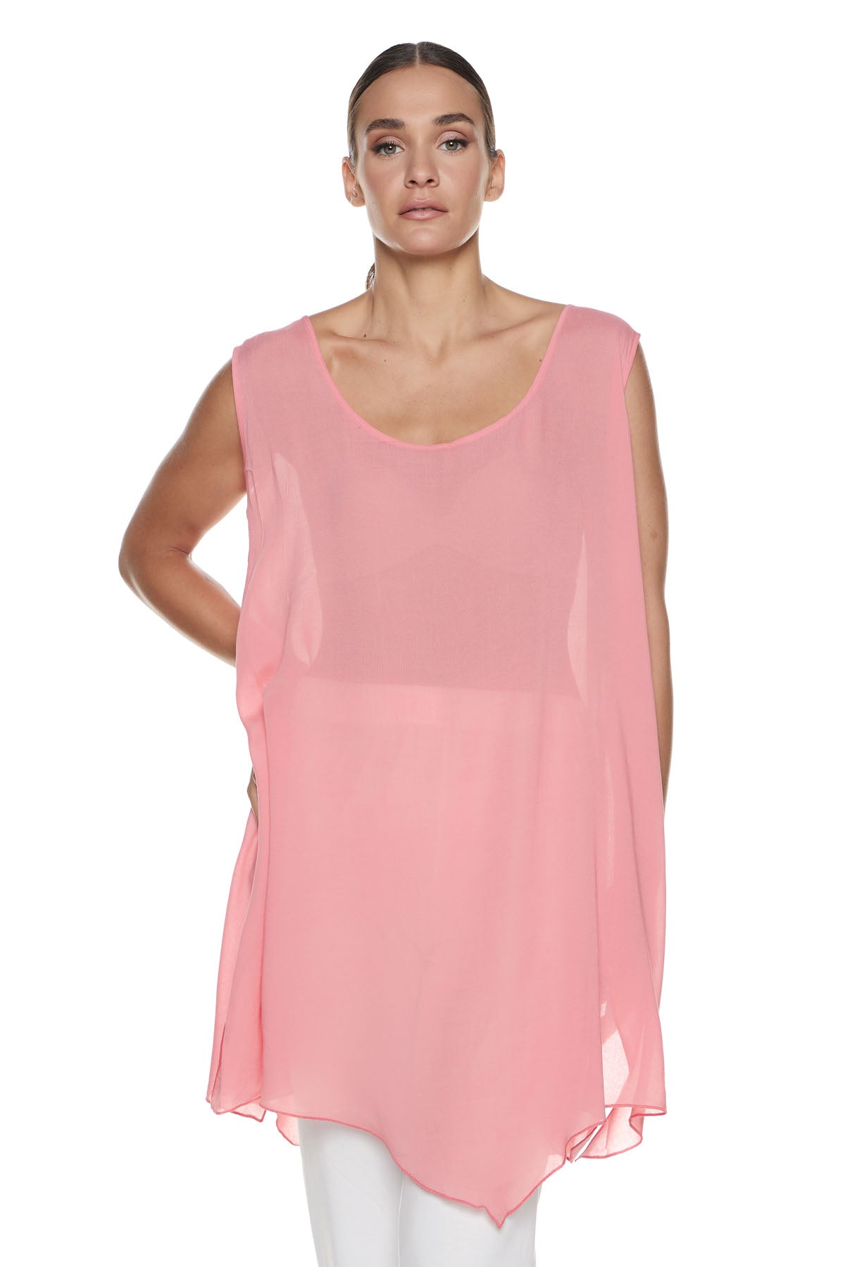 Chic & Simple Mirella T-shirt - Pink Gauze