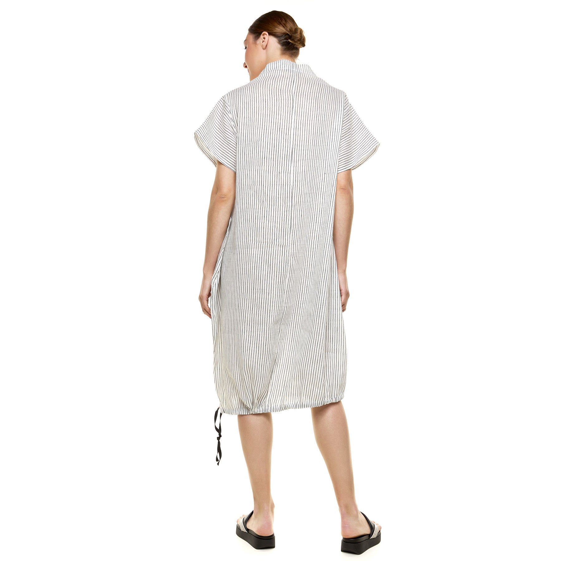 Chic & Simple Myrtle Dress - White Striped