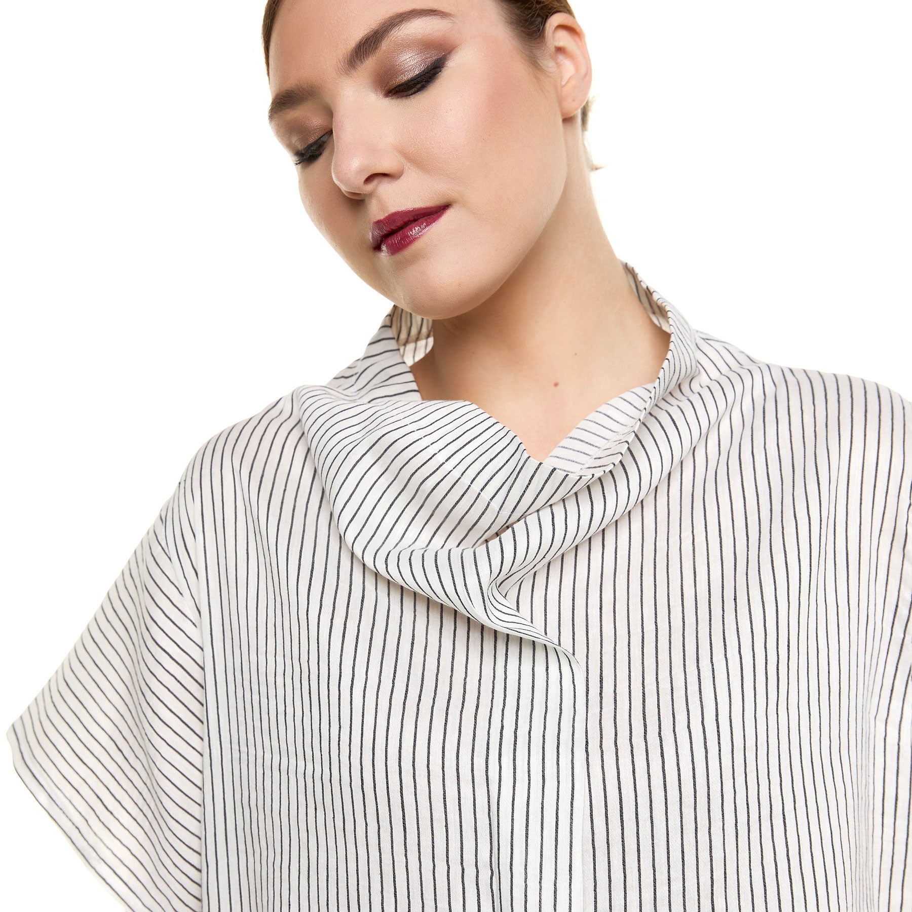 Chic & Simple Myrtle Dress - White Striped