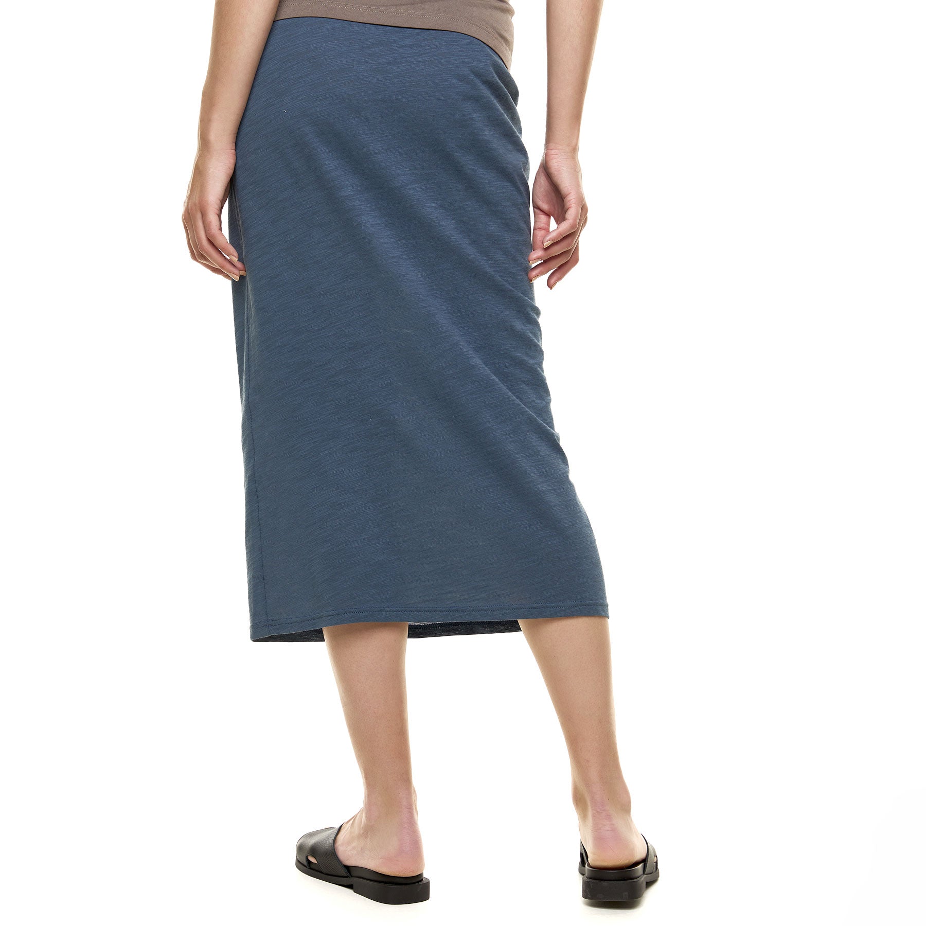 Chic & Simple Midi Skirt - Blue Raf