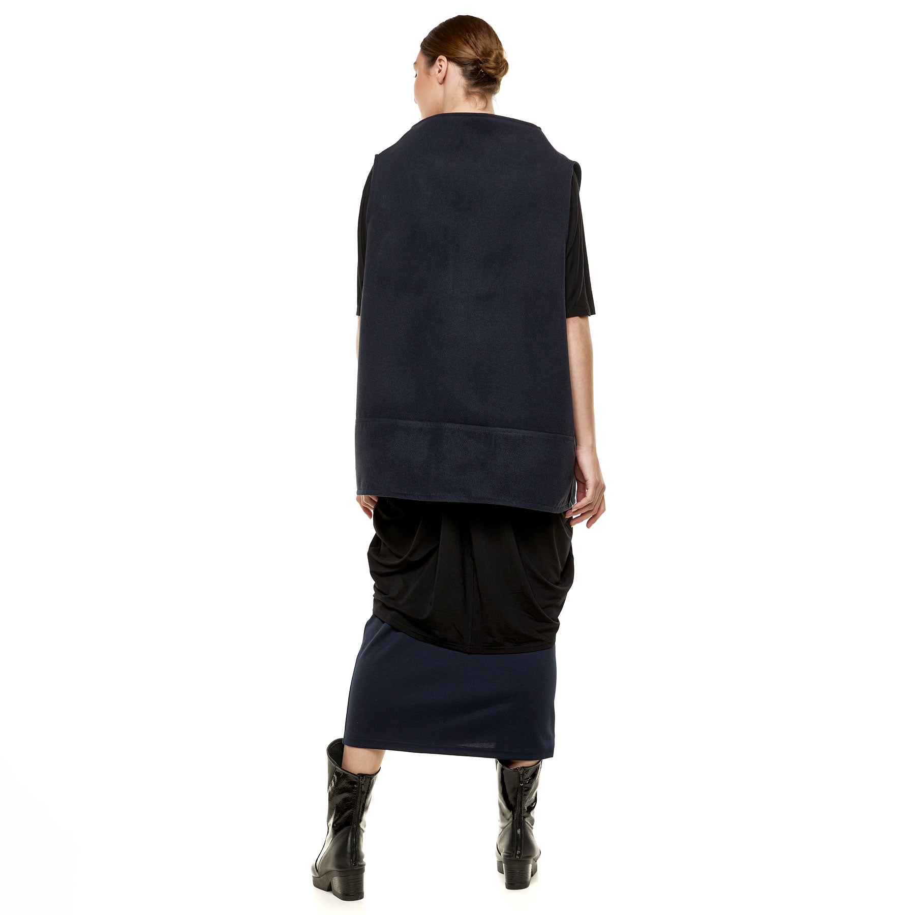 Chic & Simple Coral Vest - Dark Blue