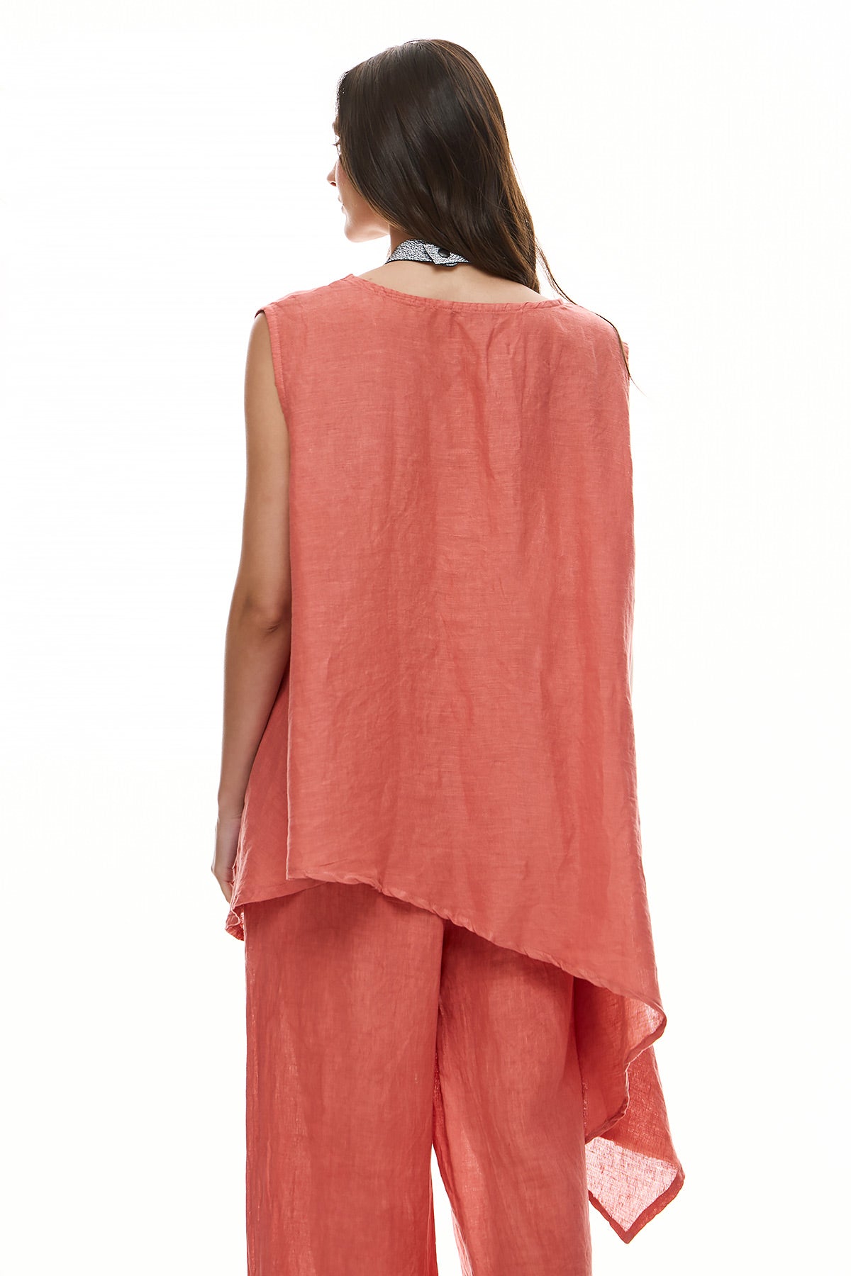 Chic & Simple Women's Sleeveless Blouse Daisy - Coral