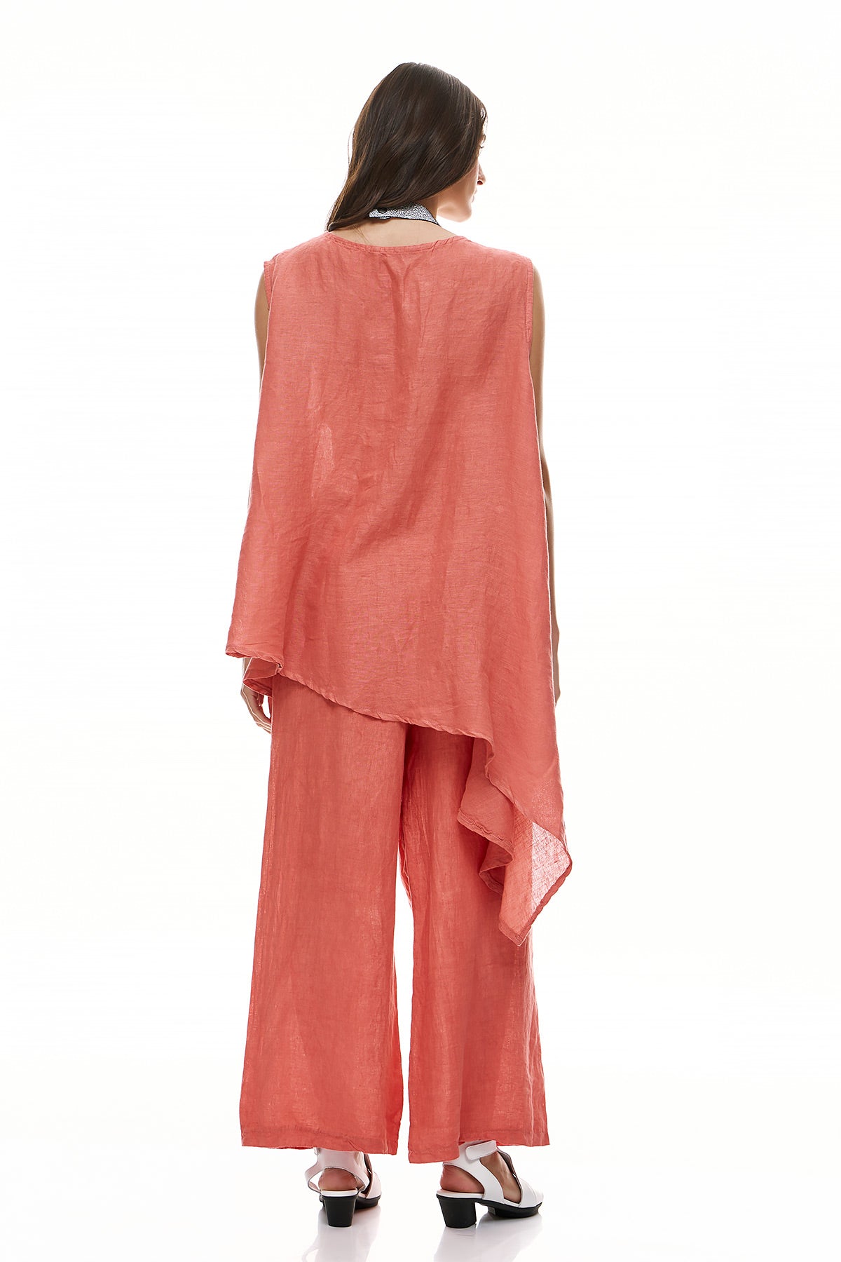 Chic & Simple Women's Sleeveless Blouse Daisy - Coral