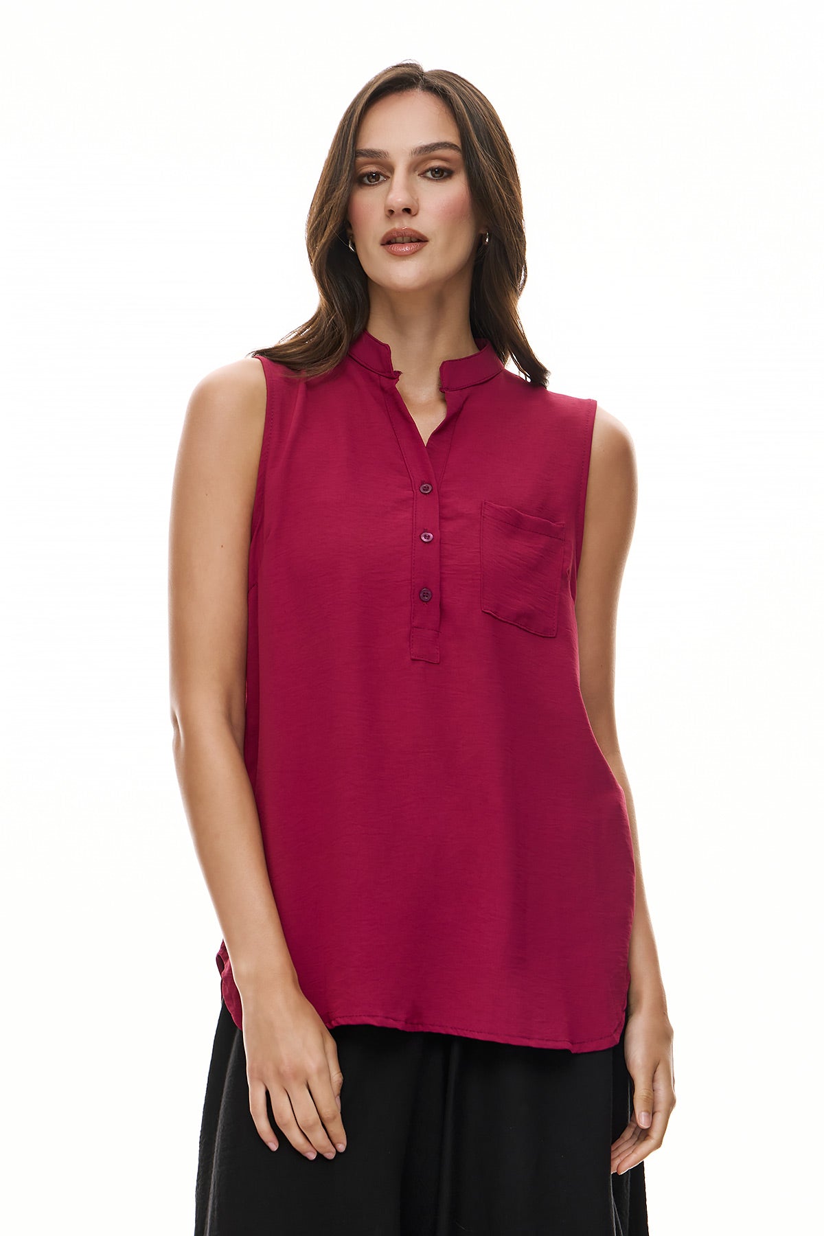 Chic & Simple Γυναικεία Μπλούζα Cylia - Βαθύ Φούξια