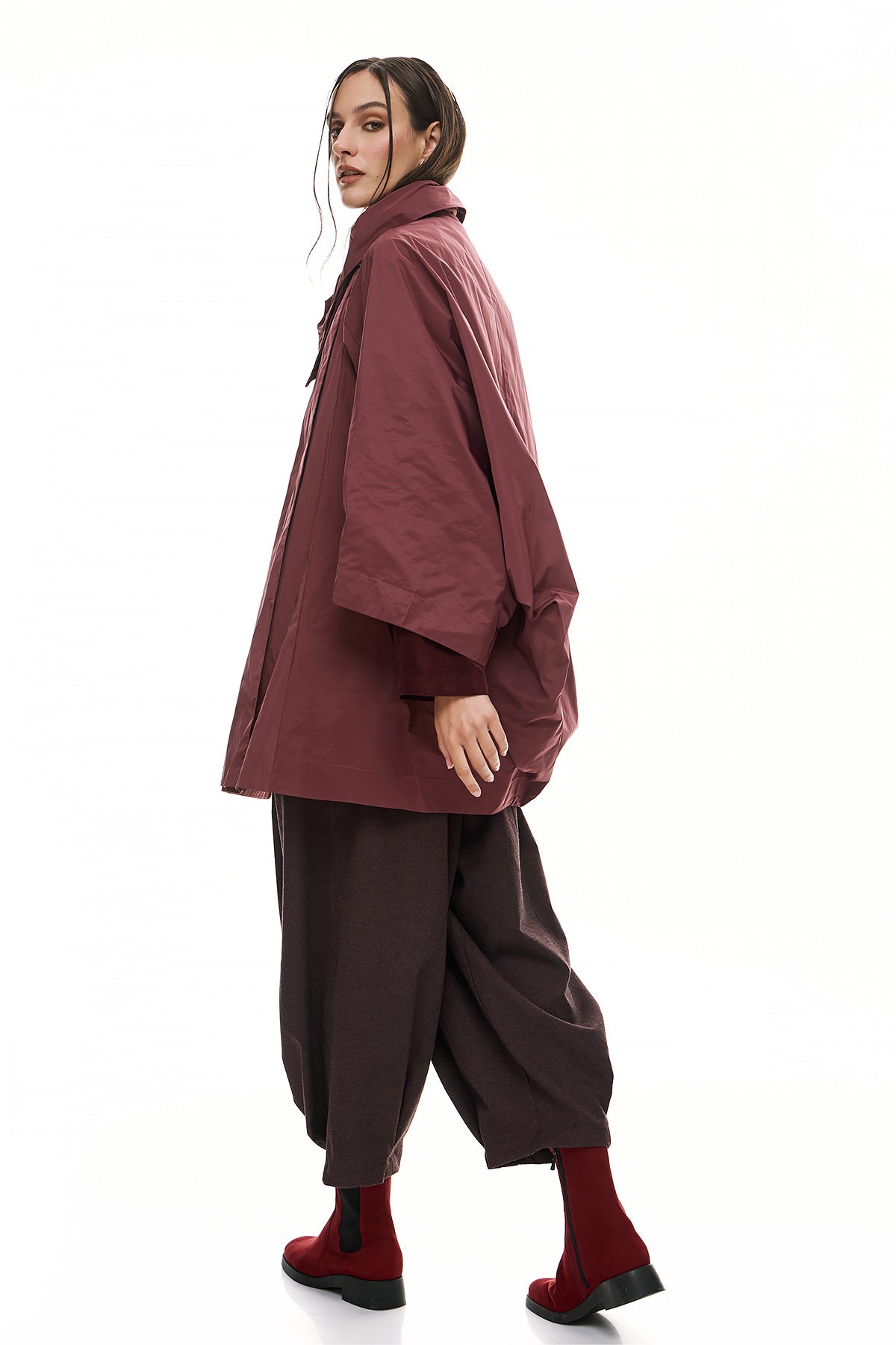 Chic & Simple Women's Ferrari Jacket - Bordeaux