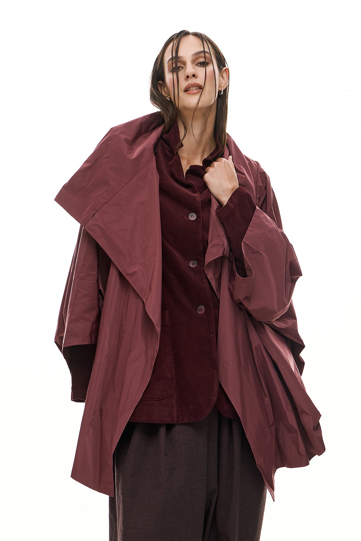 Chic & Simple Women's Ferrari Jacket - Bordeaux