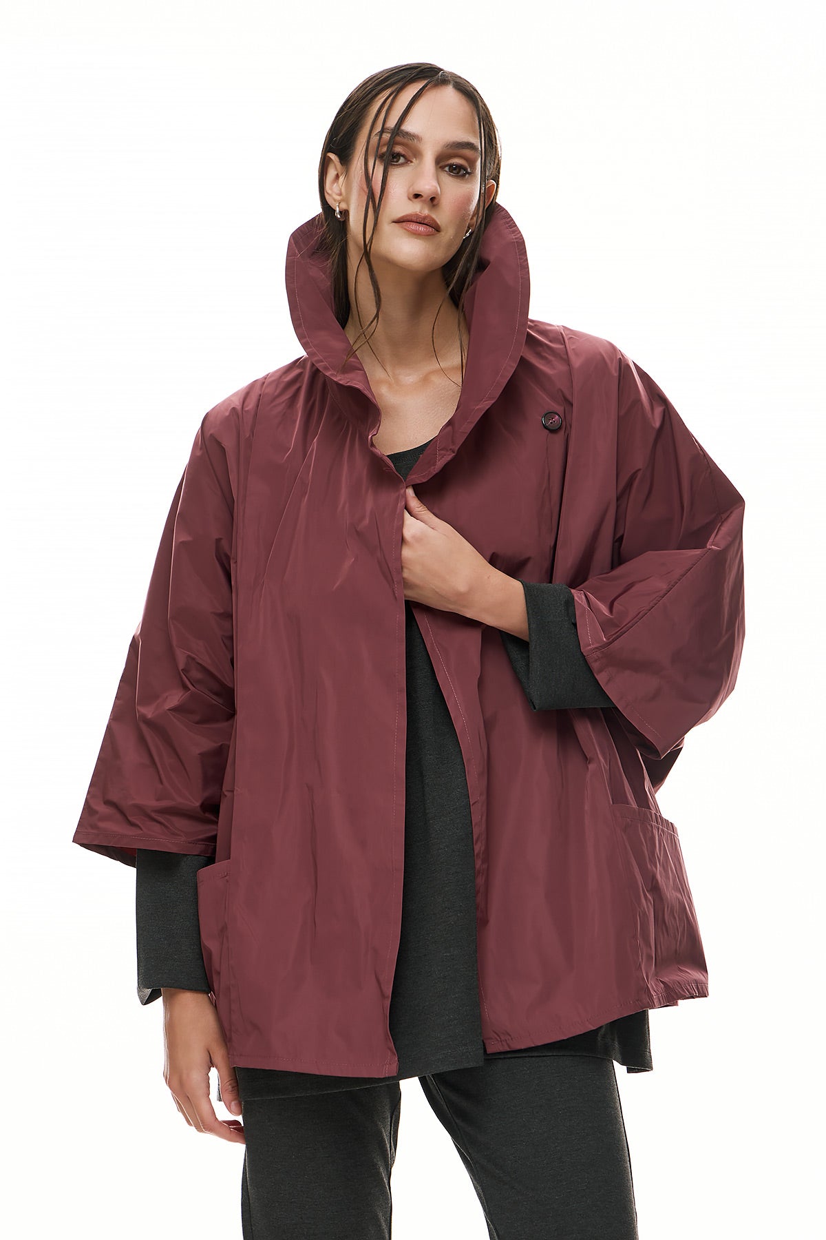 Chic & Simple Γυναικεία Ζακέτα Ferrari - Μπορντό