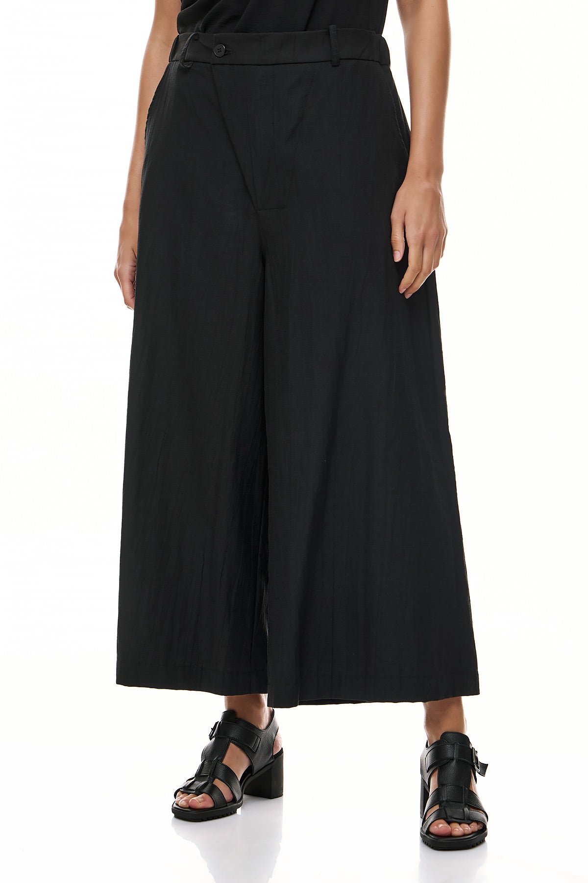 Chic & Simple Γυναικείο Παντελόνι Rose - Μαύρο