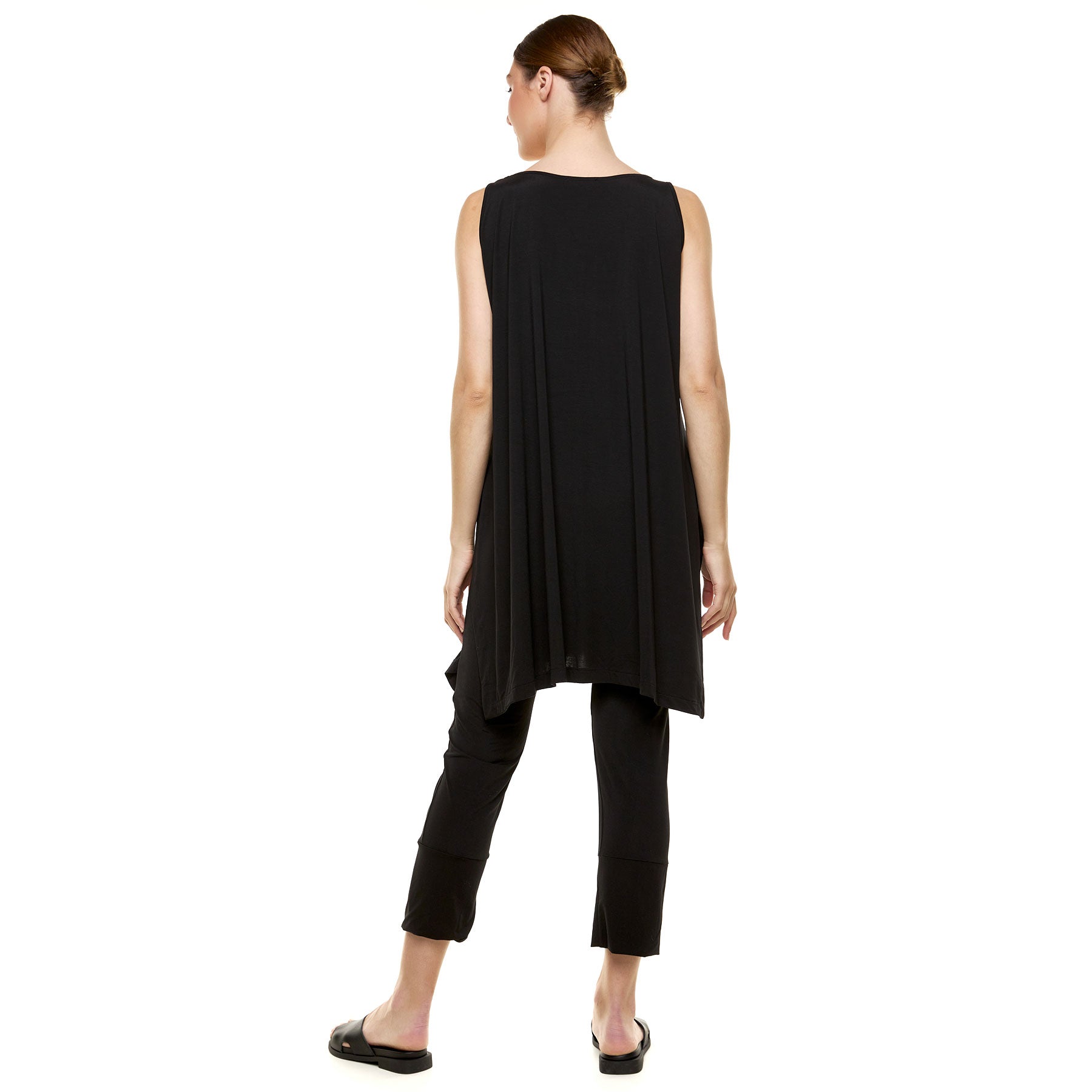 Chic & Simple Combination Evelina Blouse & Karla Capri Pants - Black