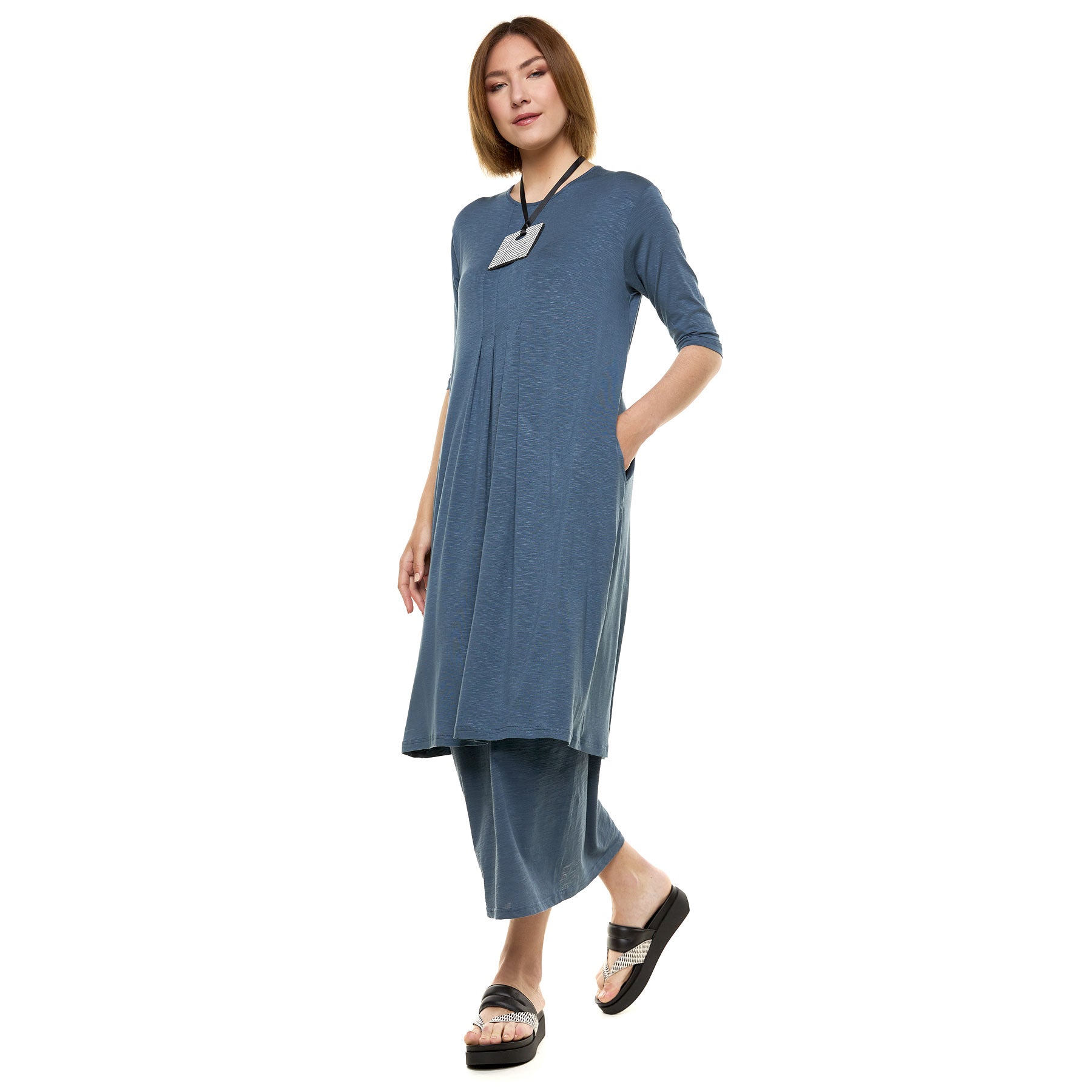 Chic & Simple Combination Audrey Dress & Midi Skirt - Blue Raf