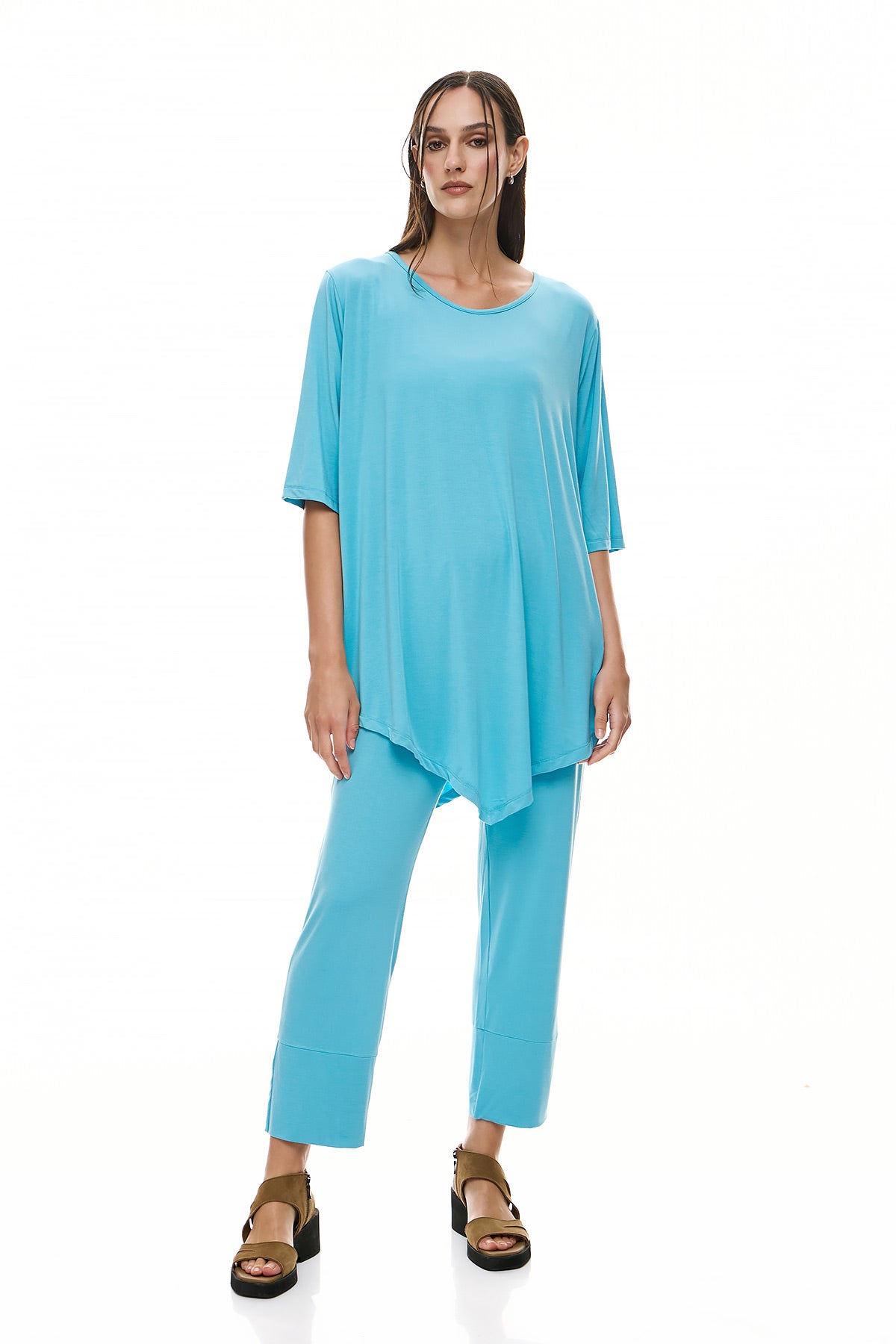 Συνδυασμός με Μπλούζα και Παντελόνι Chic & Simple - Aqua