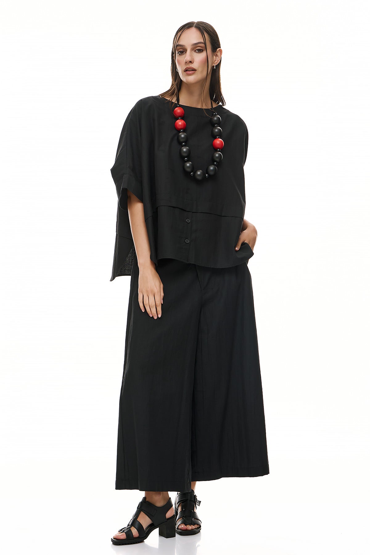 Συνδυασμός με Μπλούζα Wendy Trendy  & Παντελόνι Chic & Simple - Μαύρο