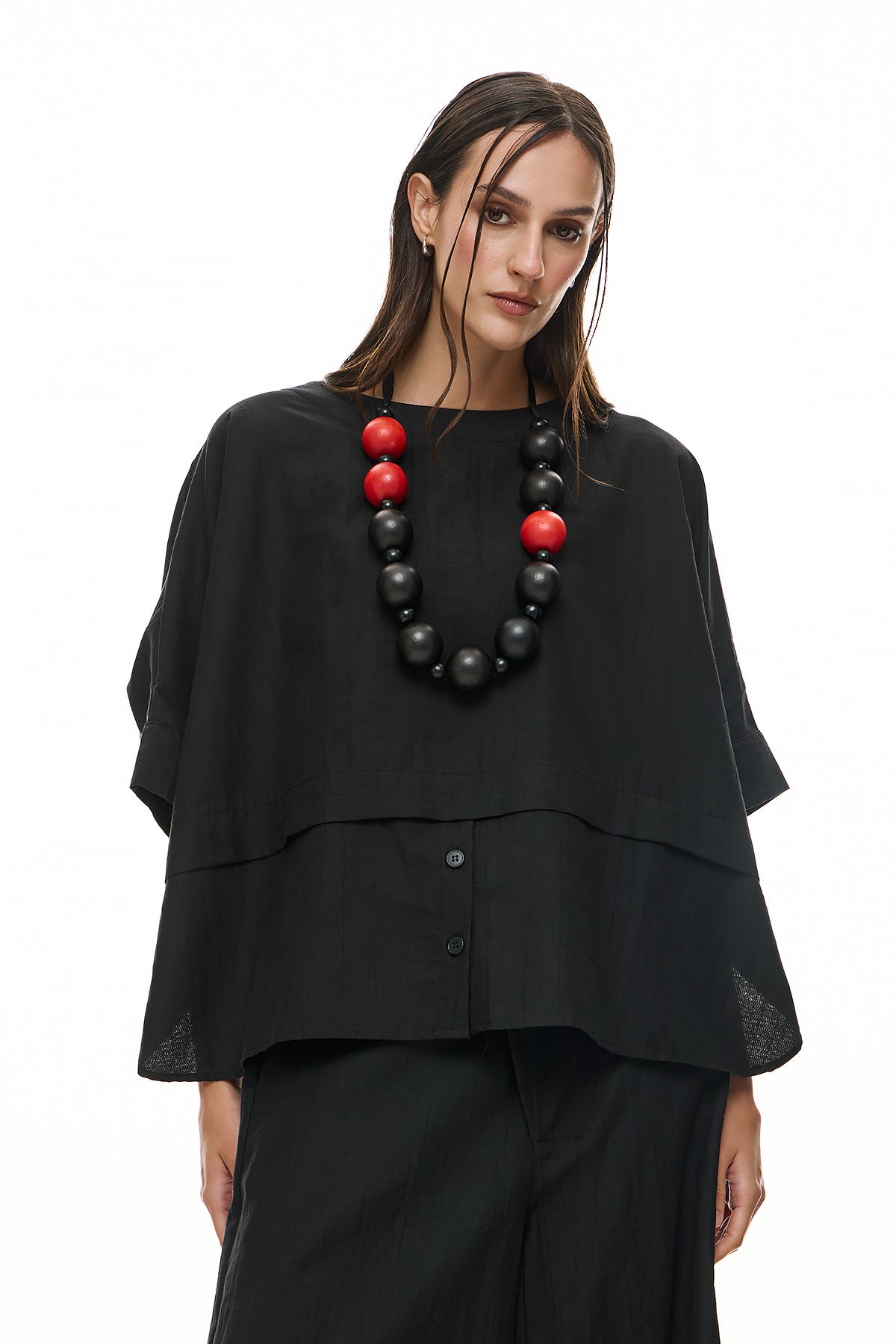 Combination with Wendy Trendy Blouse & Chic & Simple Pants - Black