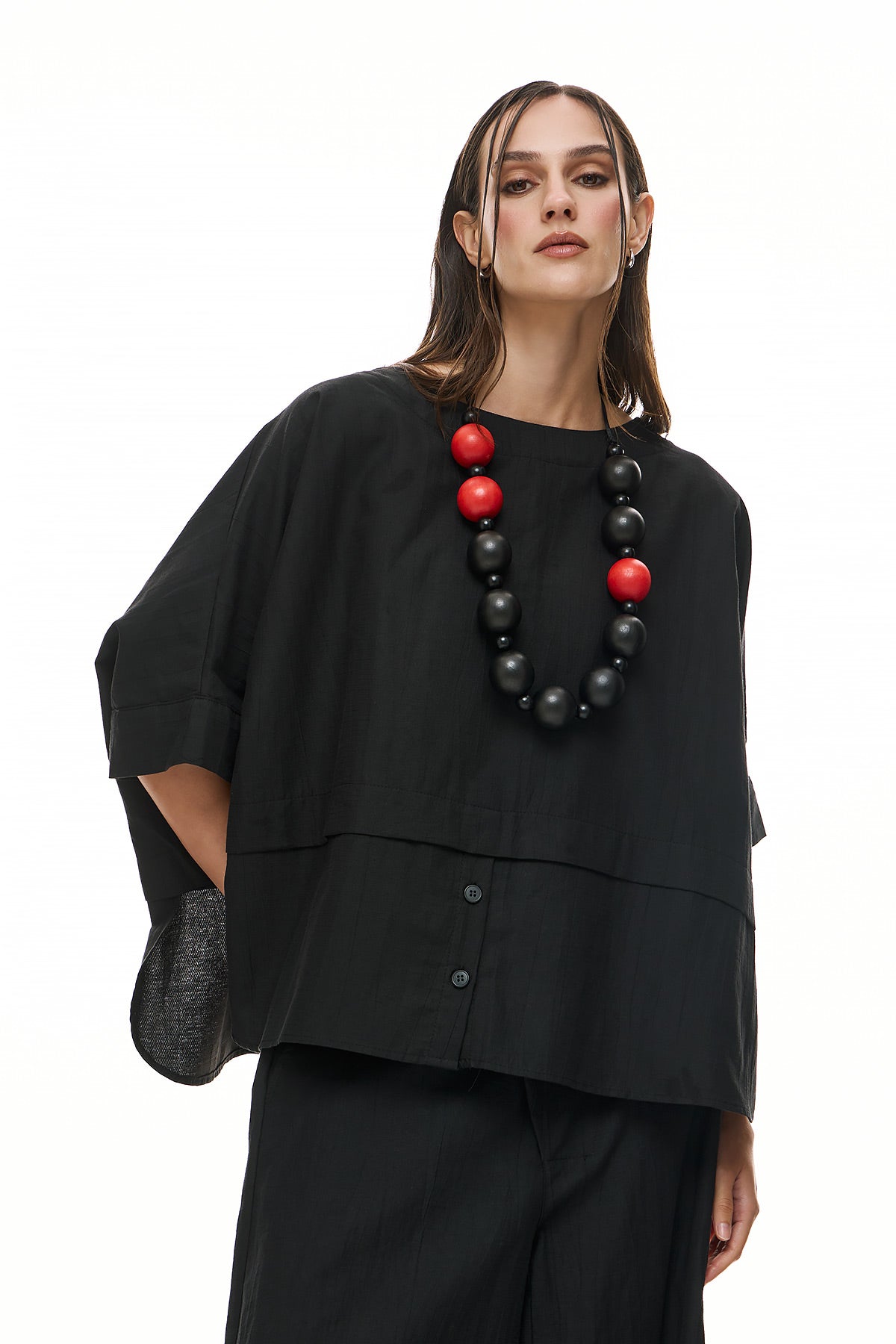 Combination with Wendy Trendy Blouse & Chic & Simple Pants - Black